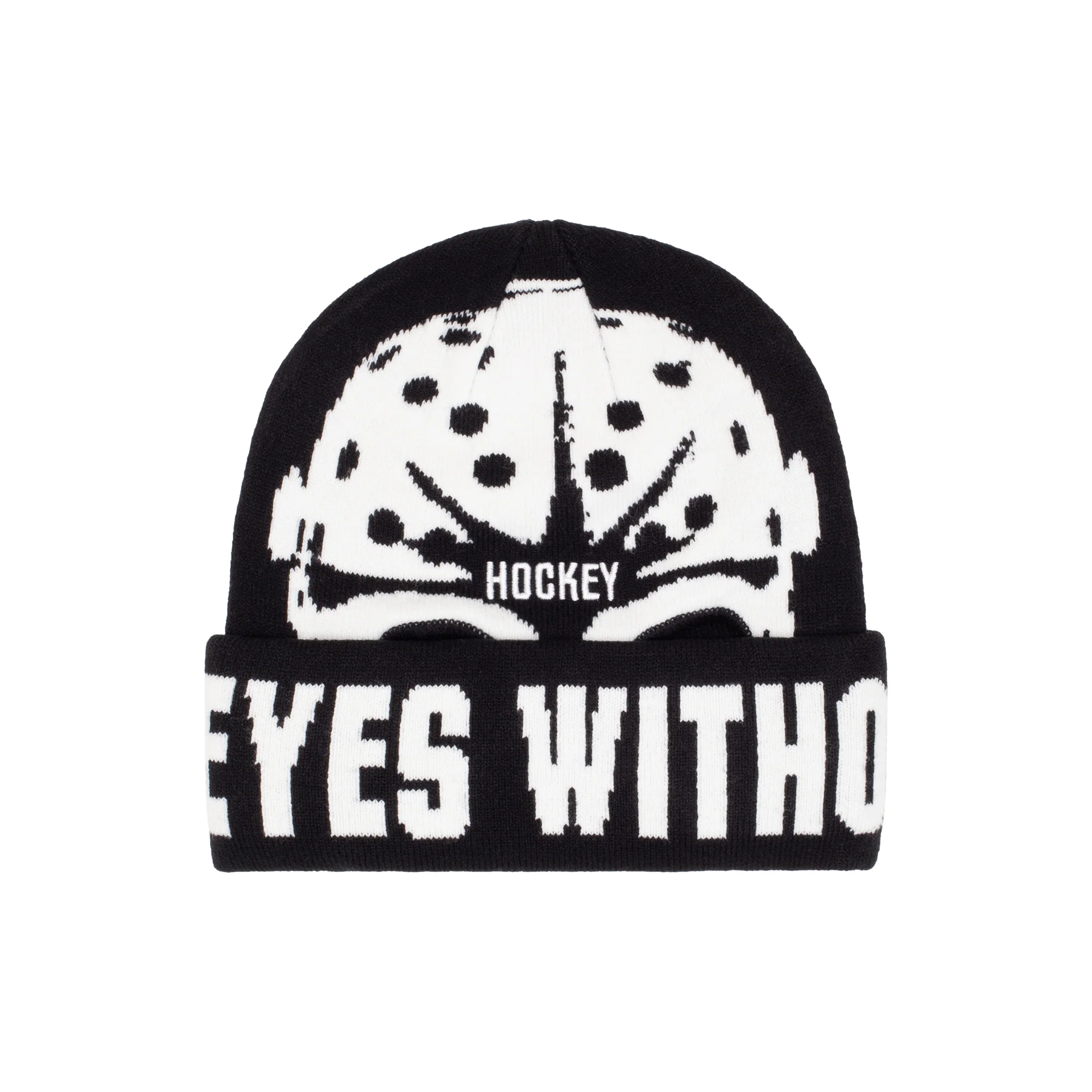 Hockey Ski Mask Beanie - Black