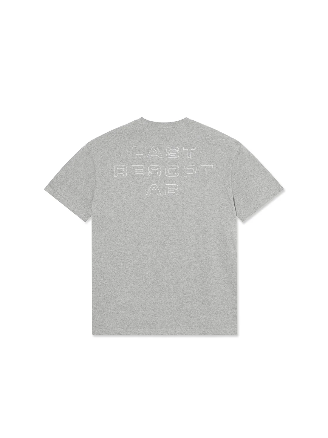 Last Resort Eurostyle SS Tee - Grey Melange / White - Image 2