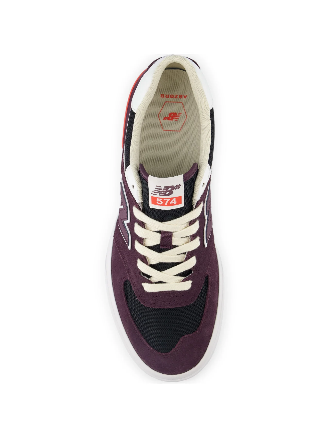 New Balance Numeric 574 Vulc - Plum / Black - Image 3