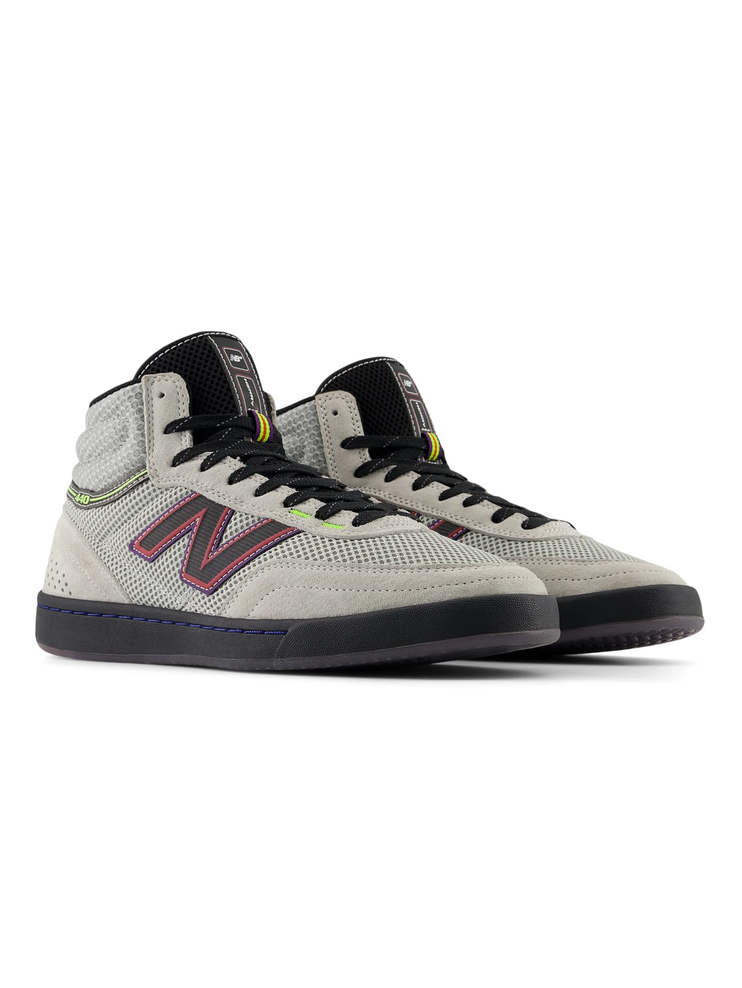 New Balance Numeric 440 High Justin Henry - Grey / Purple - Image 2
