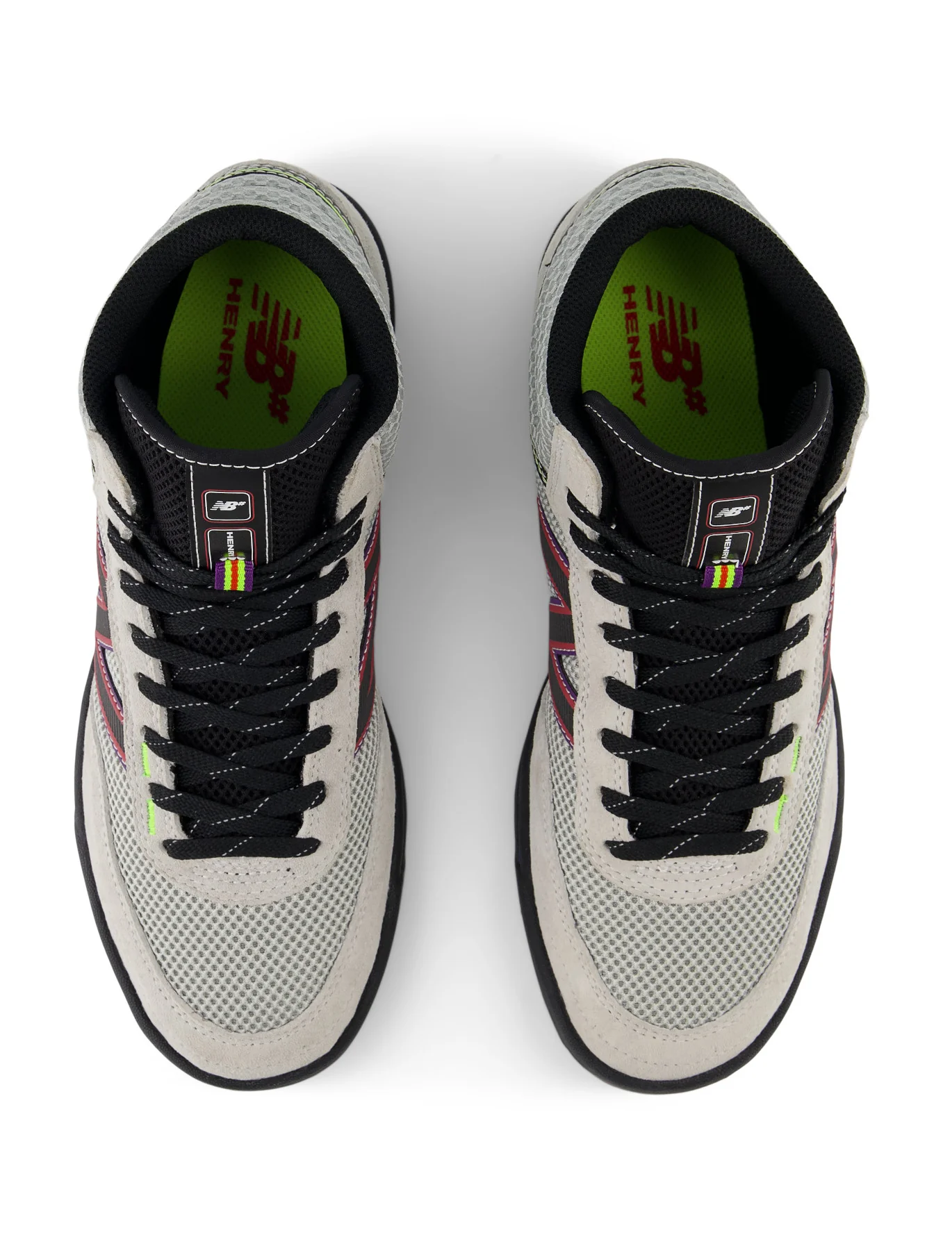 New Balance Numeric 440 High Justin Henry - Grey / Purple - Image 3