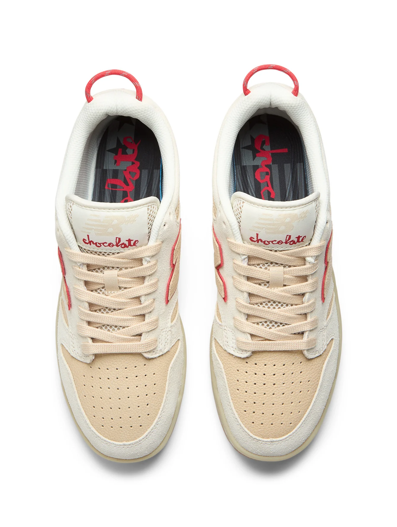 New Balance Numeric 480 x Chocolate - White / Red - Image 3