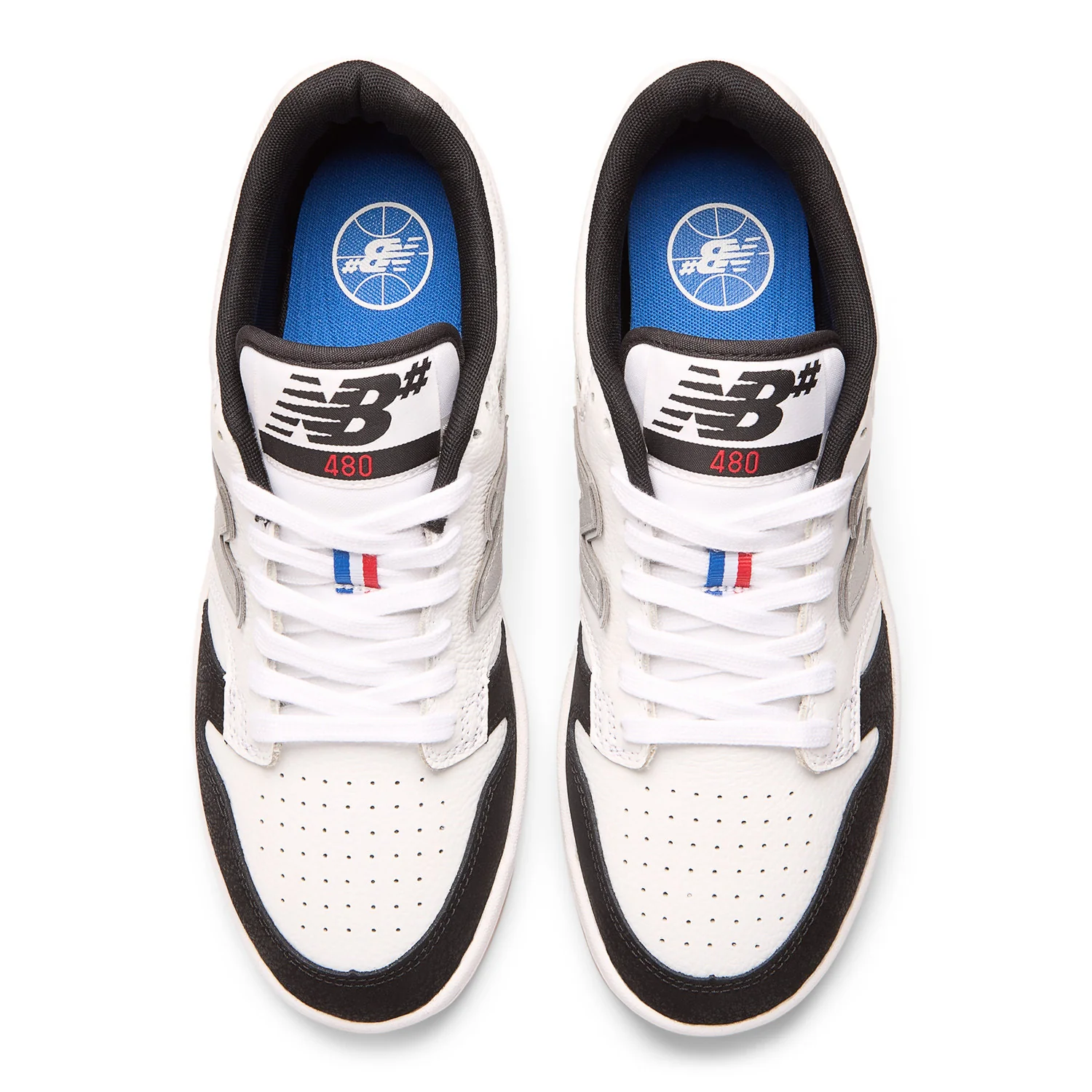 New Balance Numeric 480 x Kawhi Leonard - White / Black / Red - Image 3