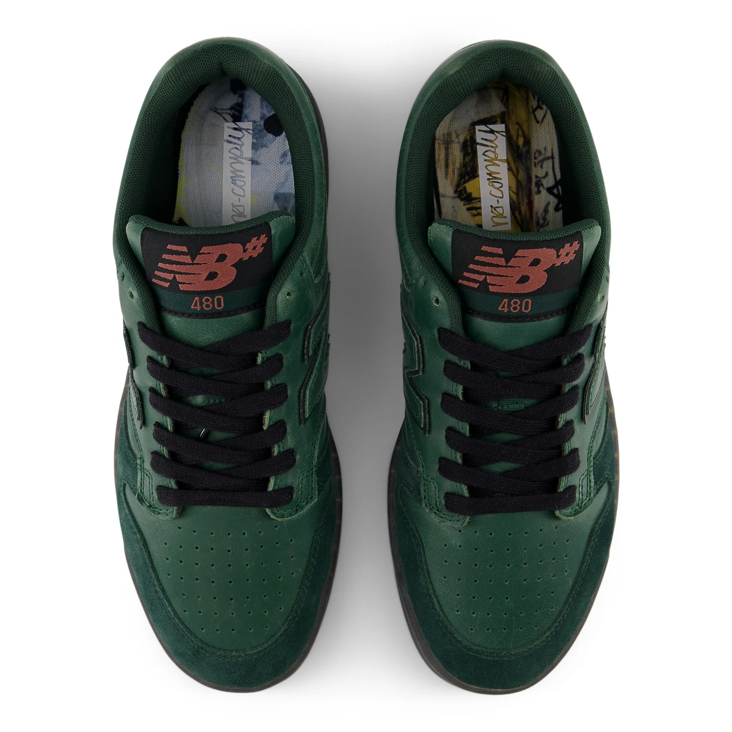 New Balance Numeric 480 x No Comply - Green / Black - Image 3