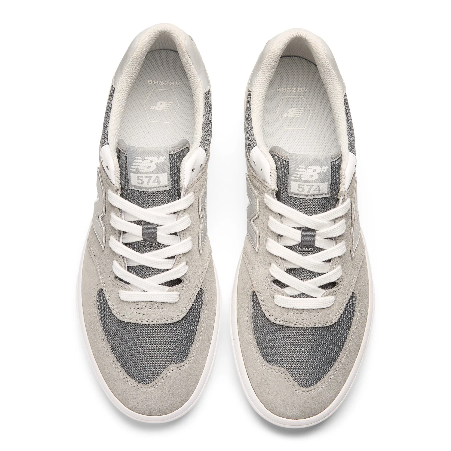 New Balance Numeric 574 Vulc - Grey / White - Image 3