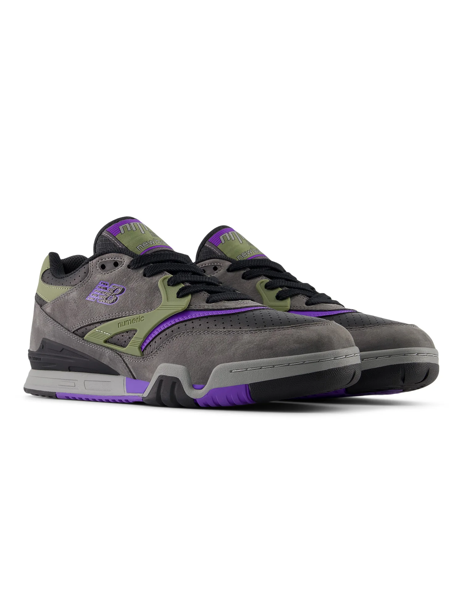New Balance Numeric 770 - Grey / Olive / Purple - Image 2