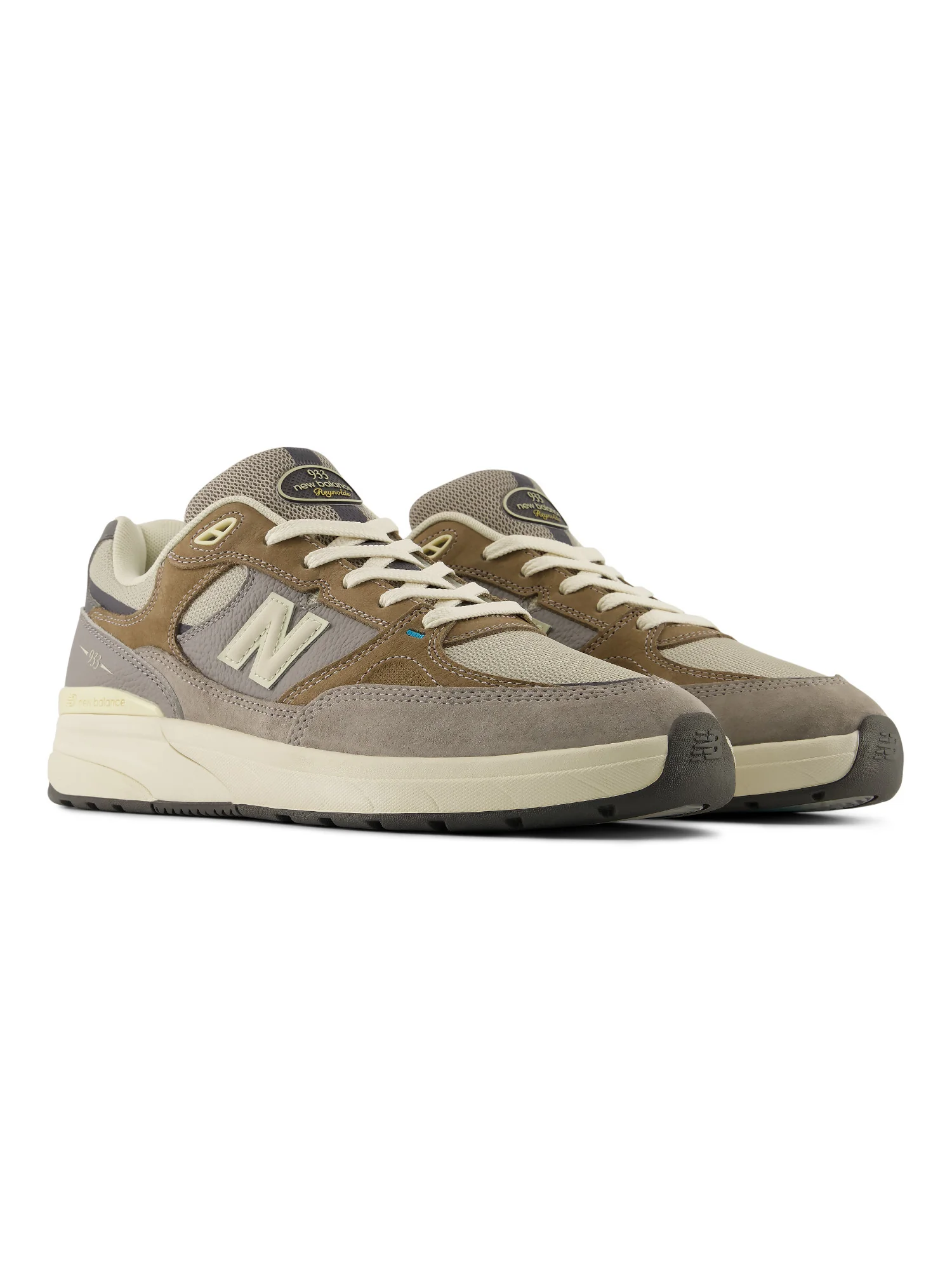 New Balance Numeric Reynolds 933 x Grey Day - Marblehead Grey / Island Blue - Image 2