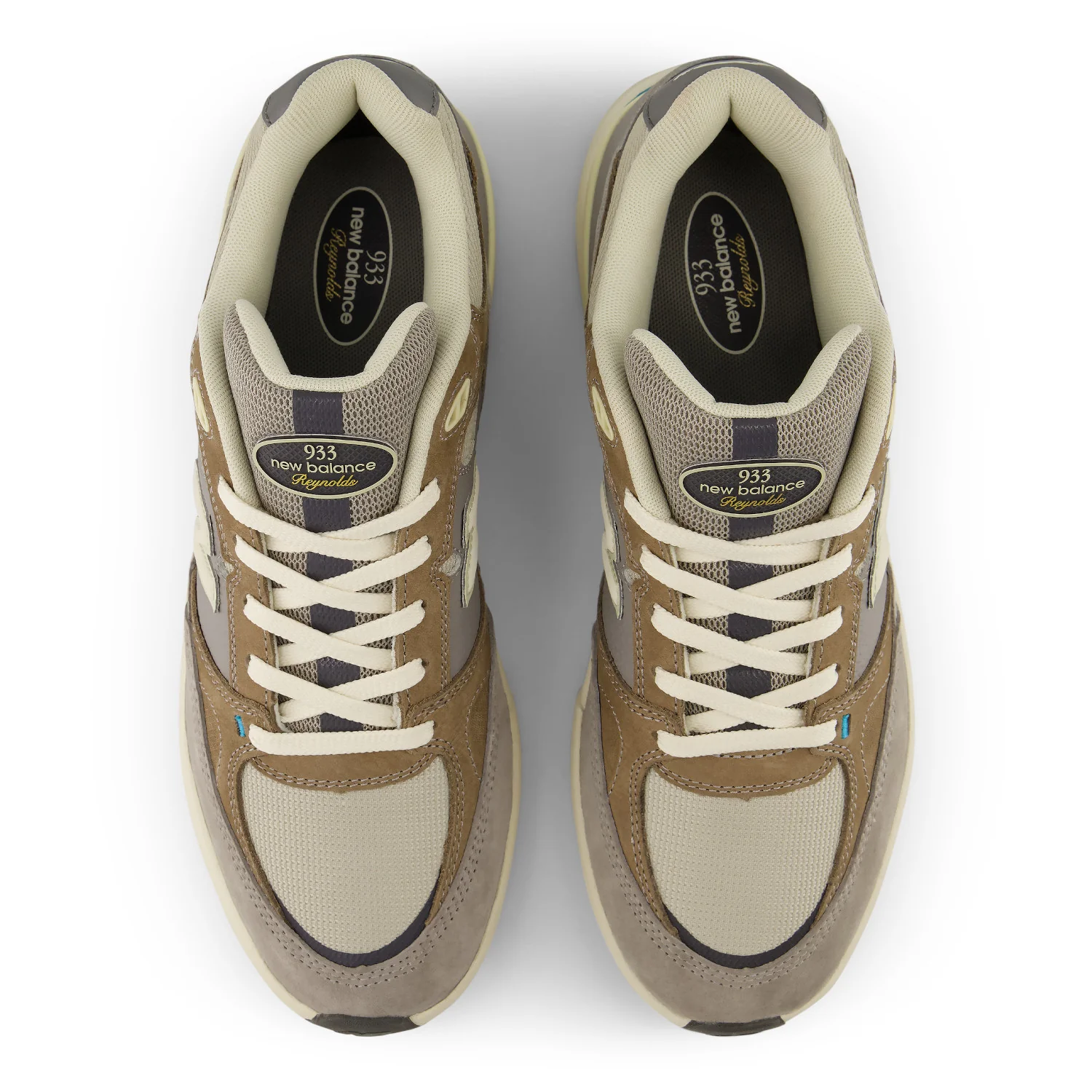 New Balance Numeric Reynolds 933 x Grey Day - Marblehead Grey / Island Blue - Image 3