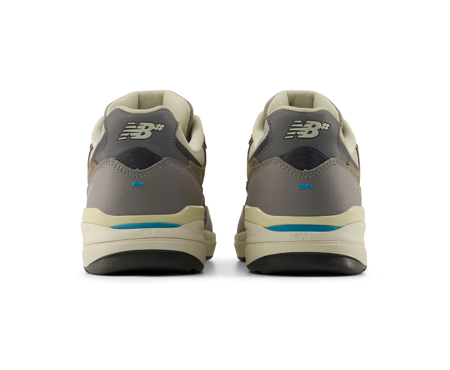 New Balance Numeric Reynolds 933 x Grey Day - Marblehead Grey / Island Blue - Image 4