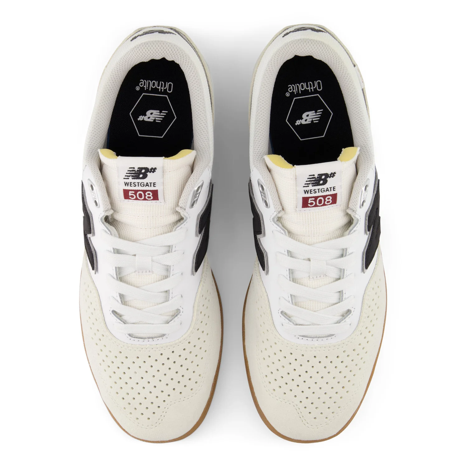 New Balance Numeric Westgate 508 - White / Black / Gum - Image 3