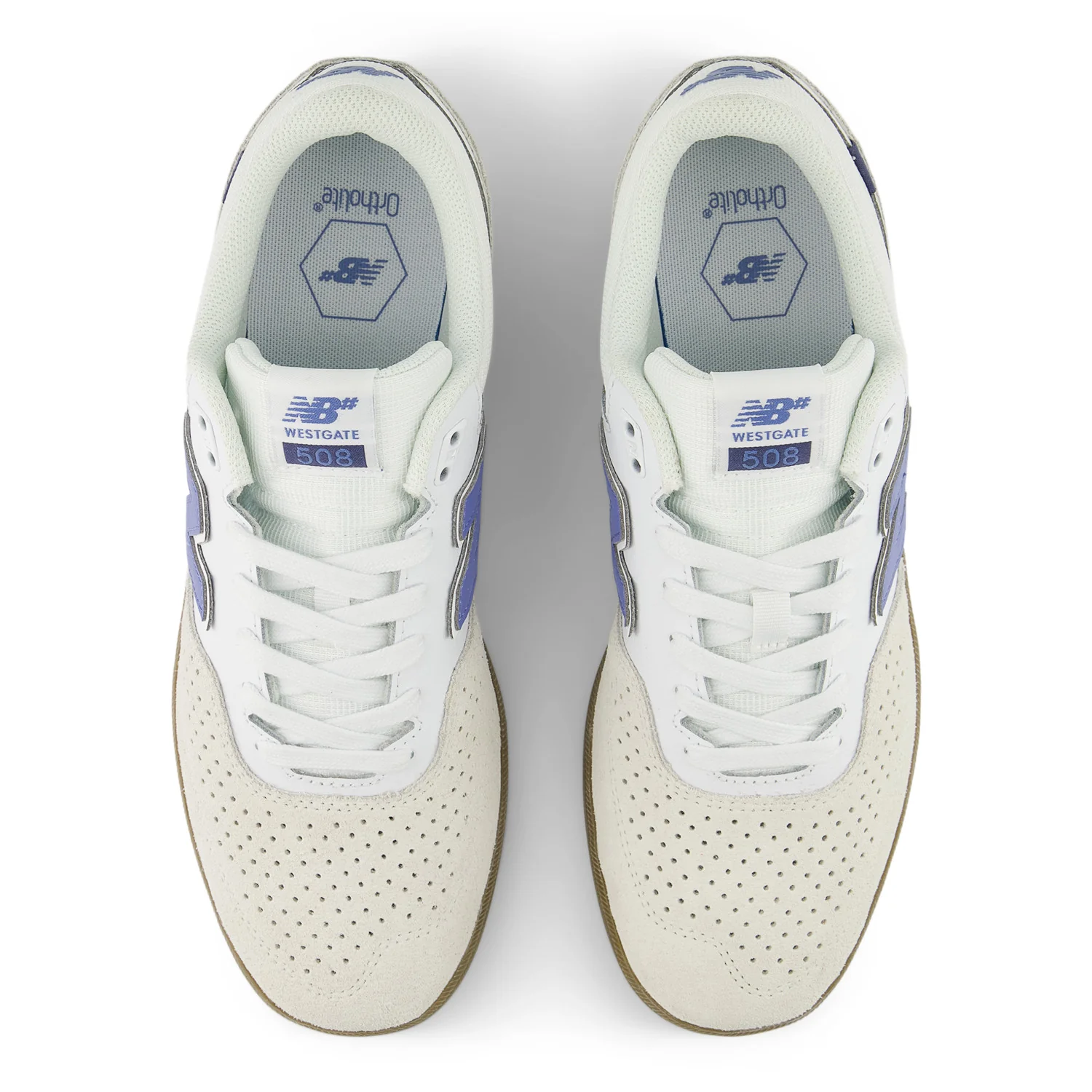 New Balance Numeric Westgate 508 - White / Light Blue - Image 3