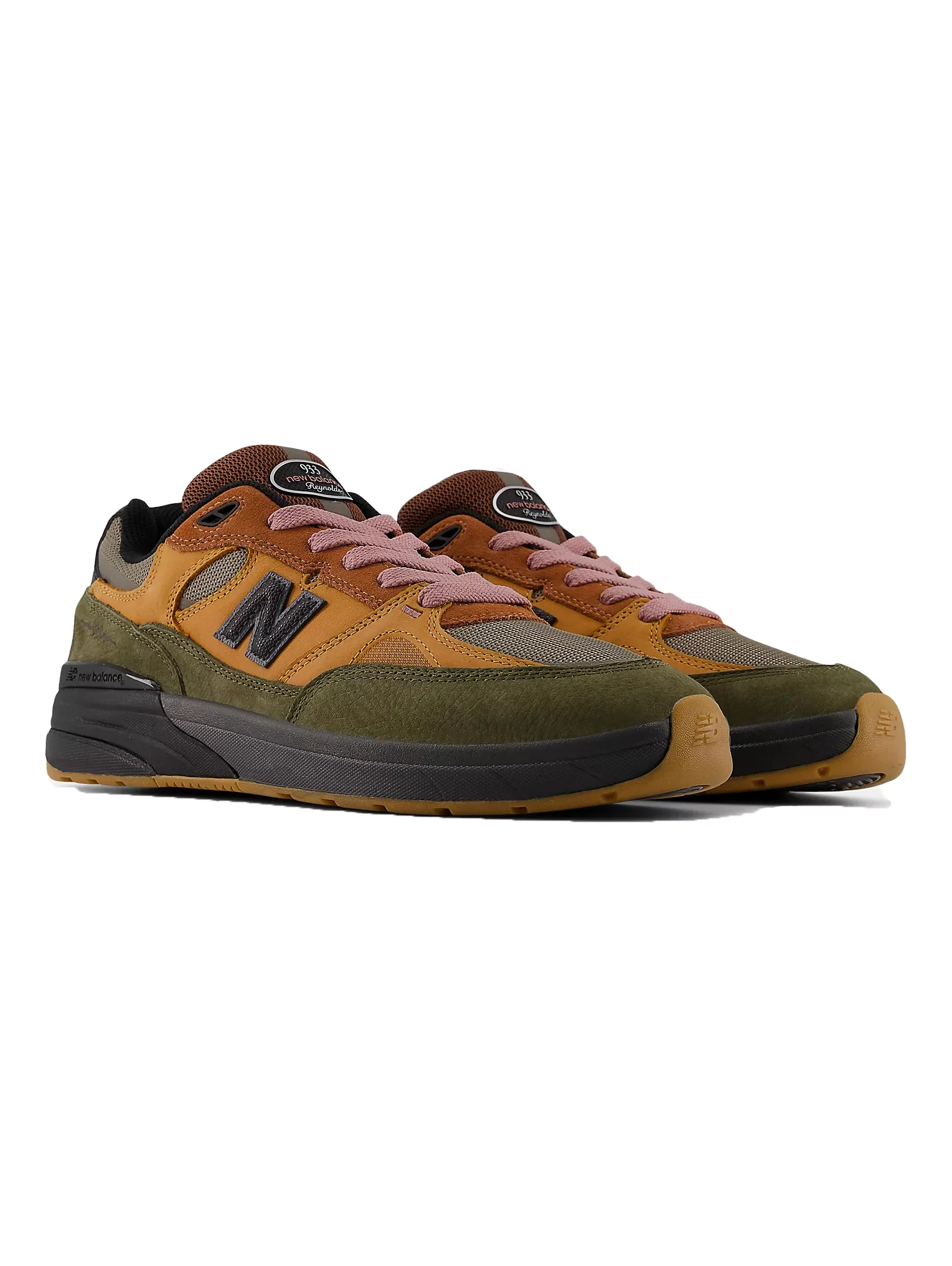 New Balance Numeric x Mike Gigliotti Reynolds 933 - Brown / Pink - Image 2