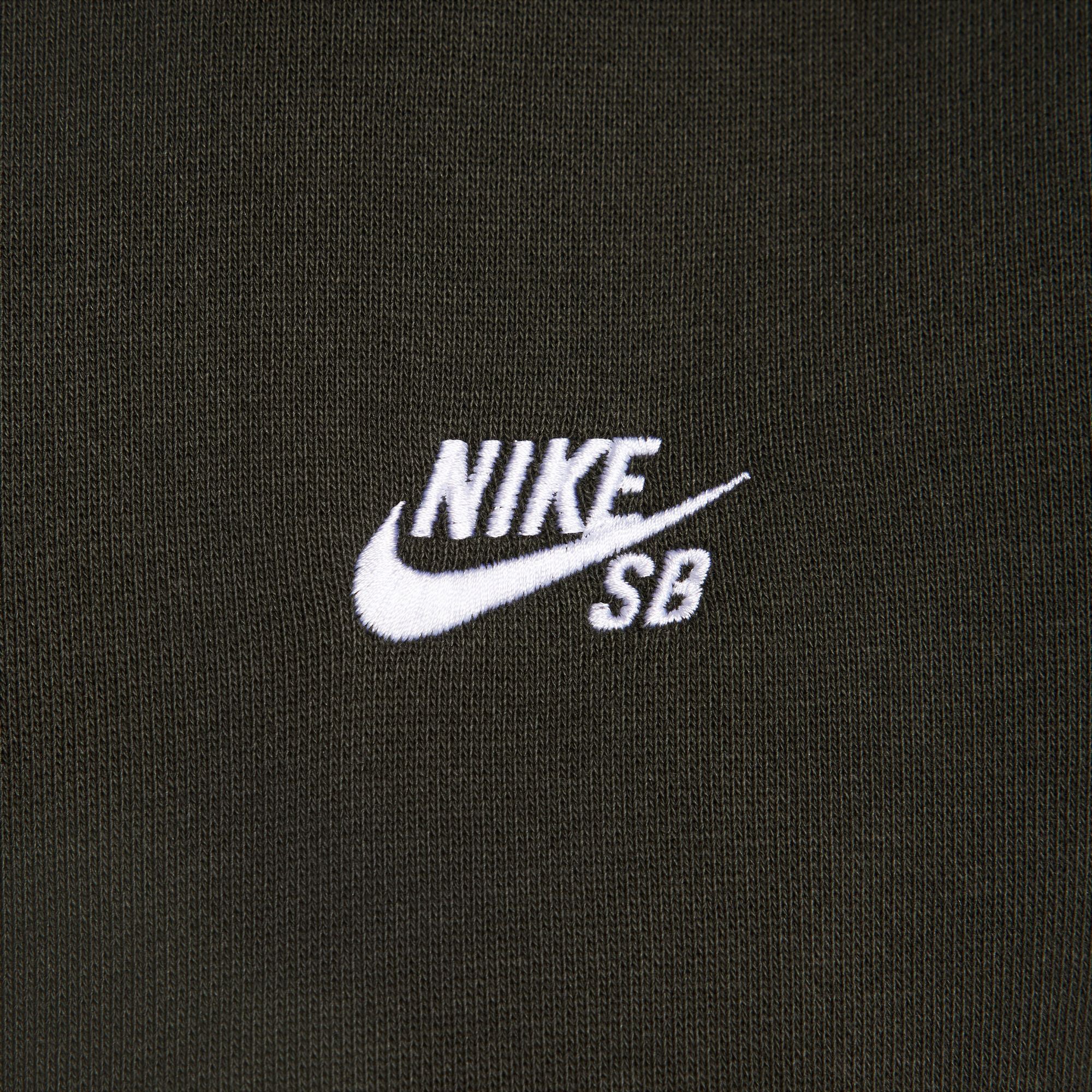 Nike SB Essential Logo PO Hoodie - Sequoia / White - Image 3