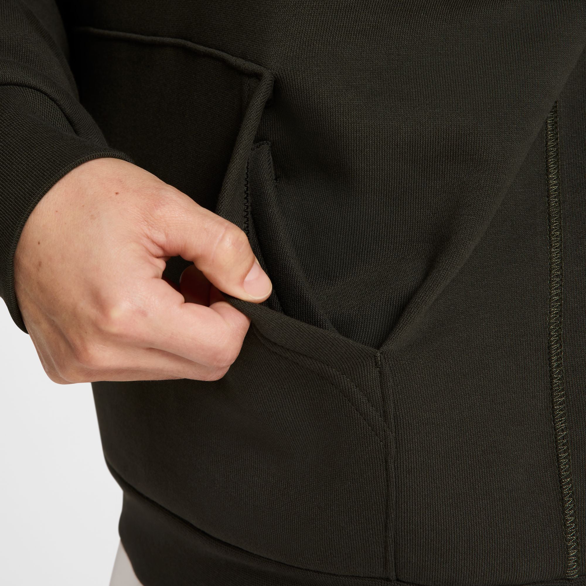 Nike SB Essential Logo PO Hoodie - Sequoia / White - Image 4