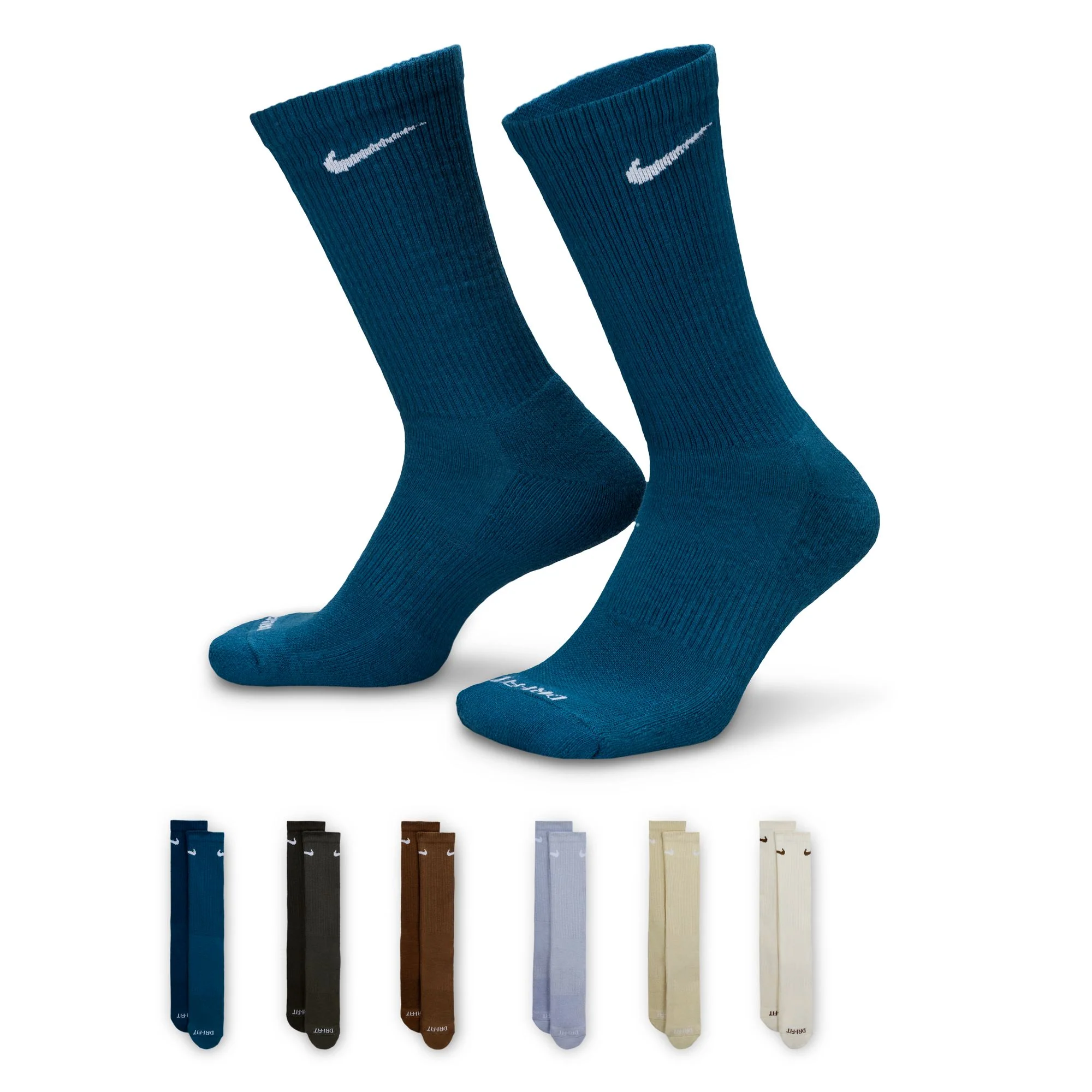 Nike Everyday Plus Crew Sock 6 Pack - Multi Color
