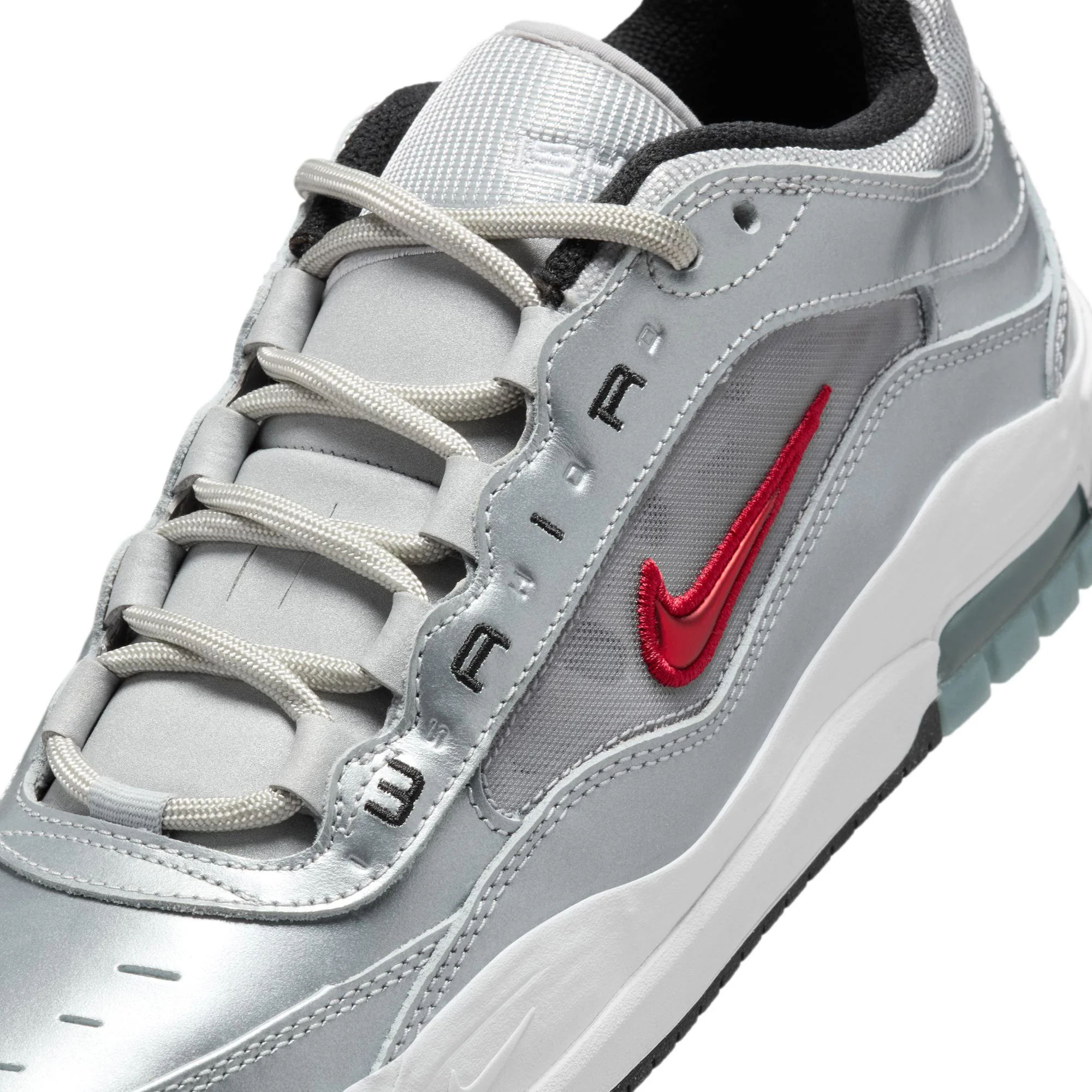 Nike SB Air Max Ishod - Metallic Silver / Varsity Red - Image 6