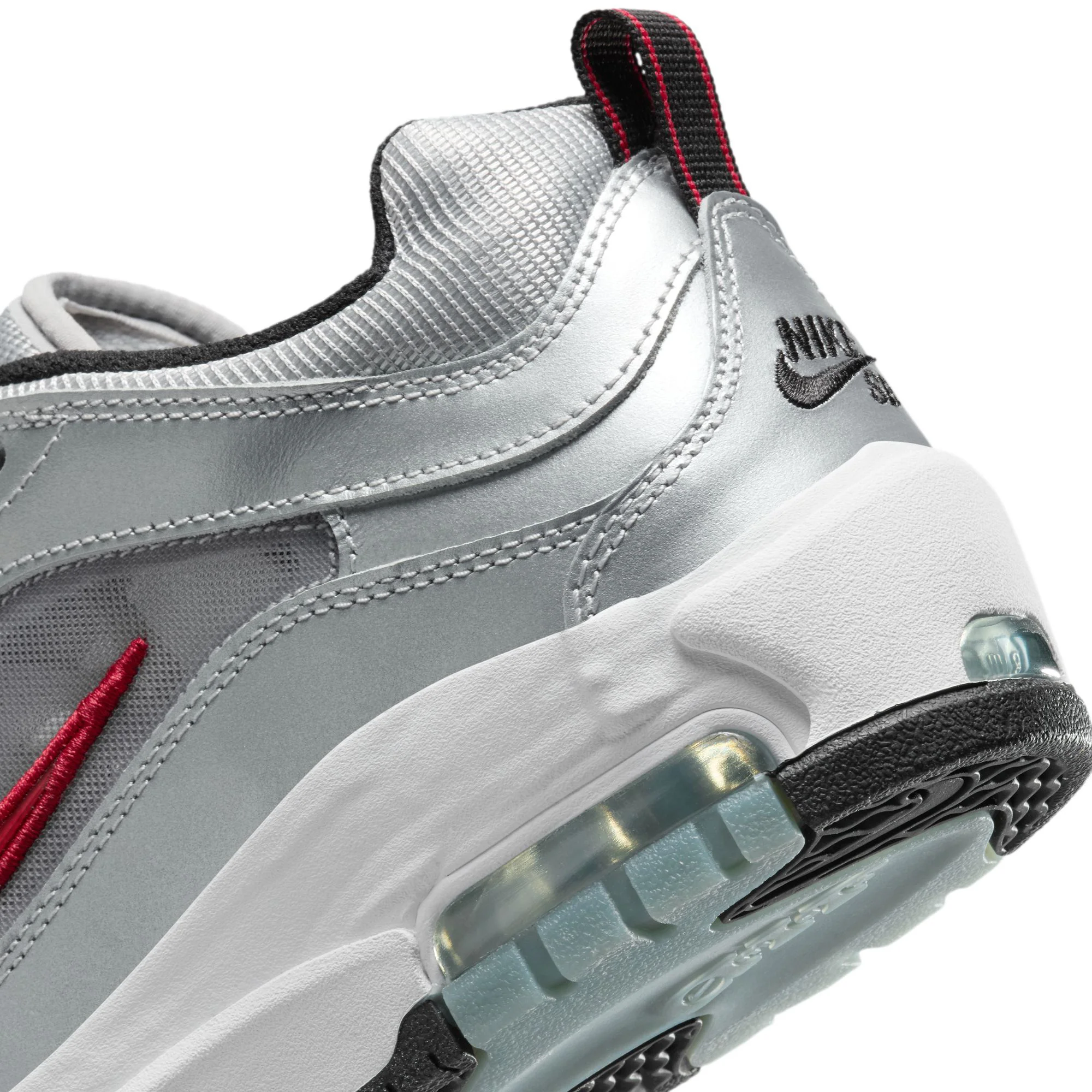 Nike SB Air Max Ishod - Metallic Silver / Varsity Red - Image 7