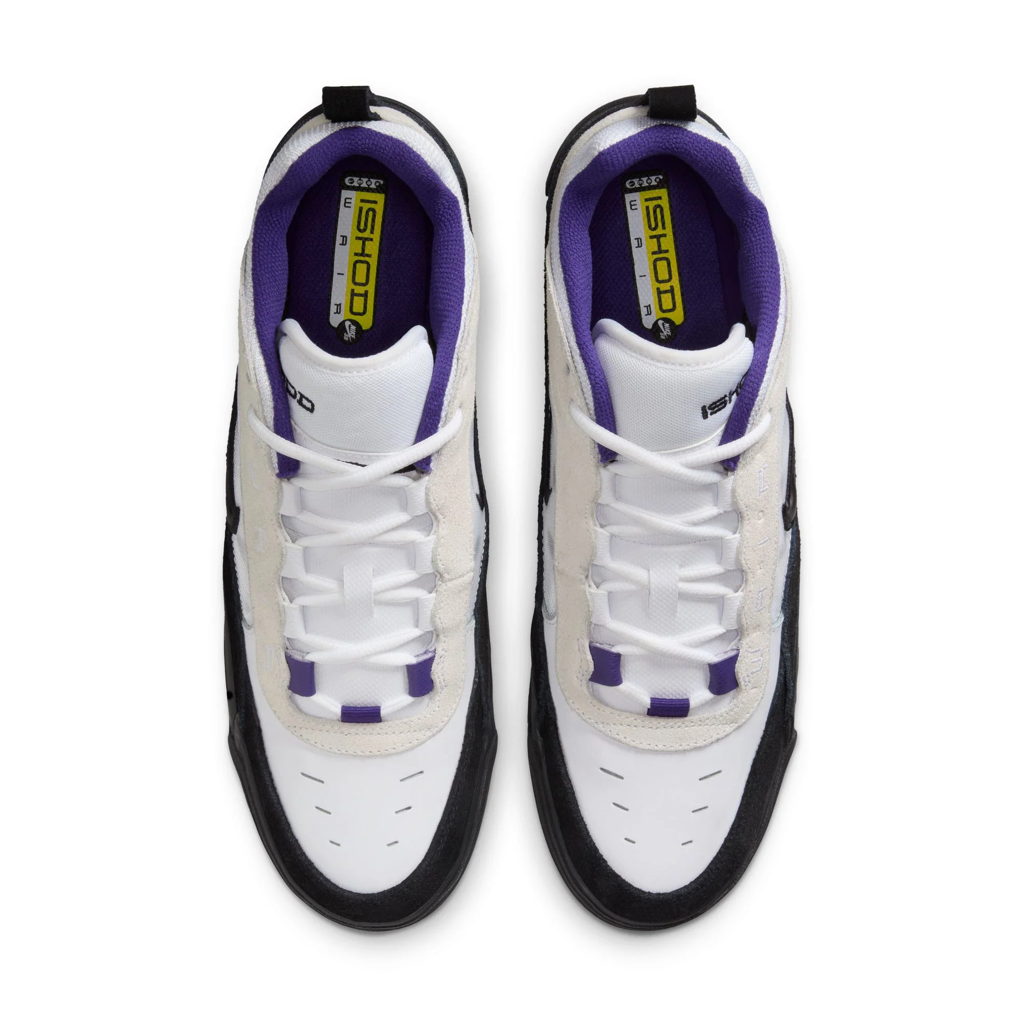 Nike SB Air Max Ishod - White / Black / Court Purple - Image 3