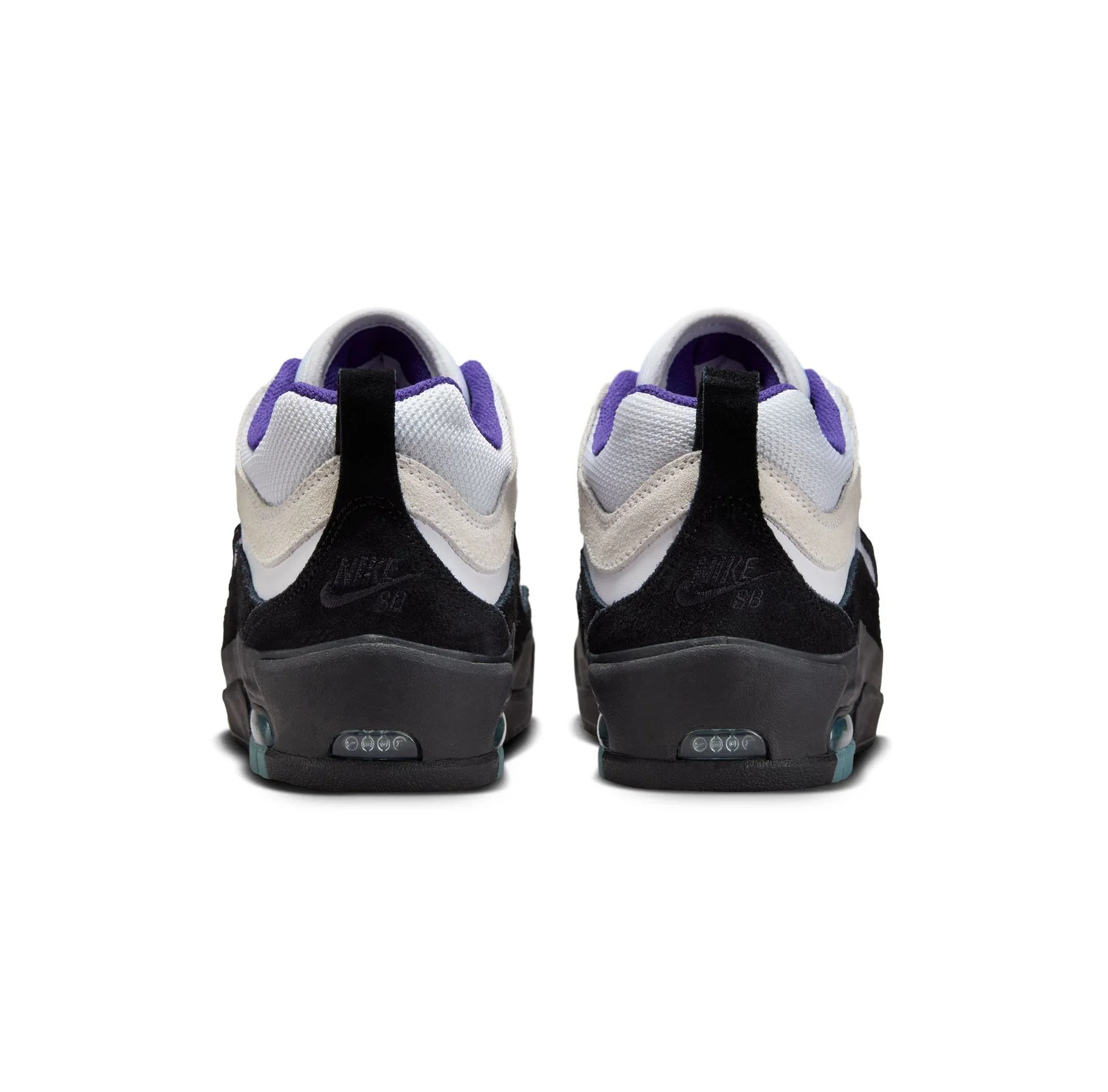 Nike SB Air Max Ishod - White / Black / Court Purple - Image 4