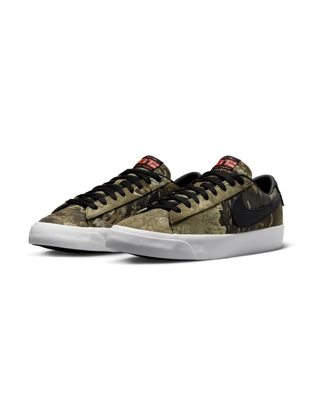 Nike SB Blazer Low GT Premium-Black/Orange - Image 2