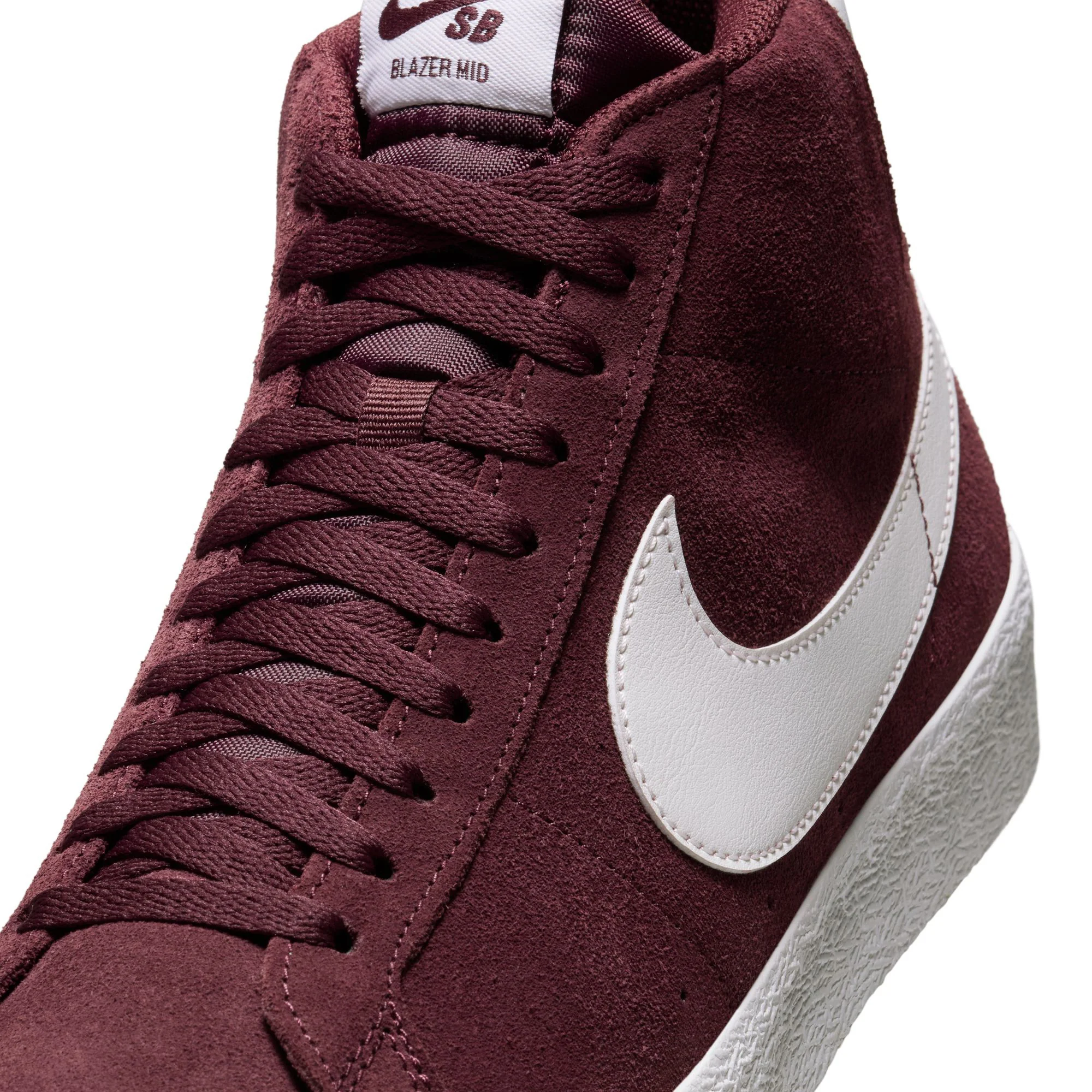 Nike SB Blazer Mid - Burgundy Crush / Summit White - Image 6
