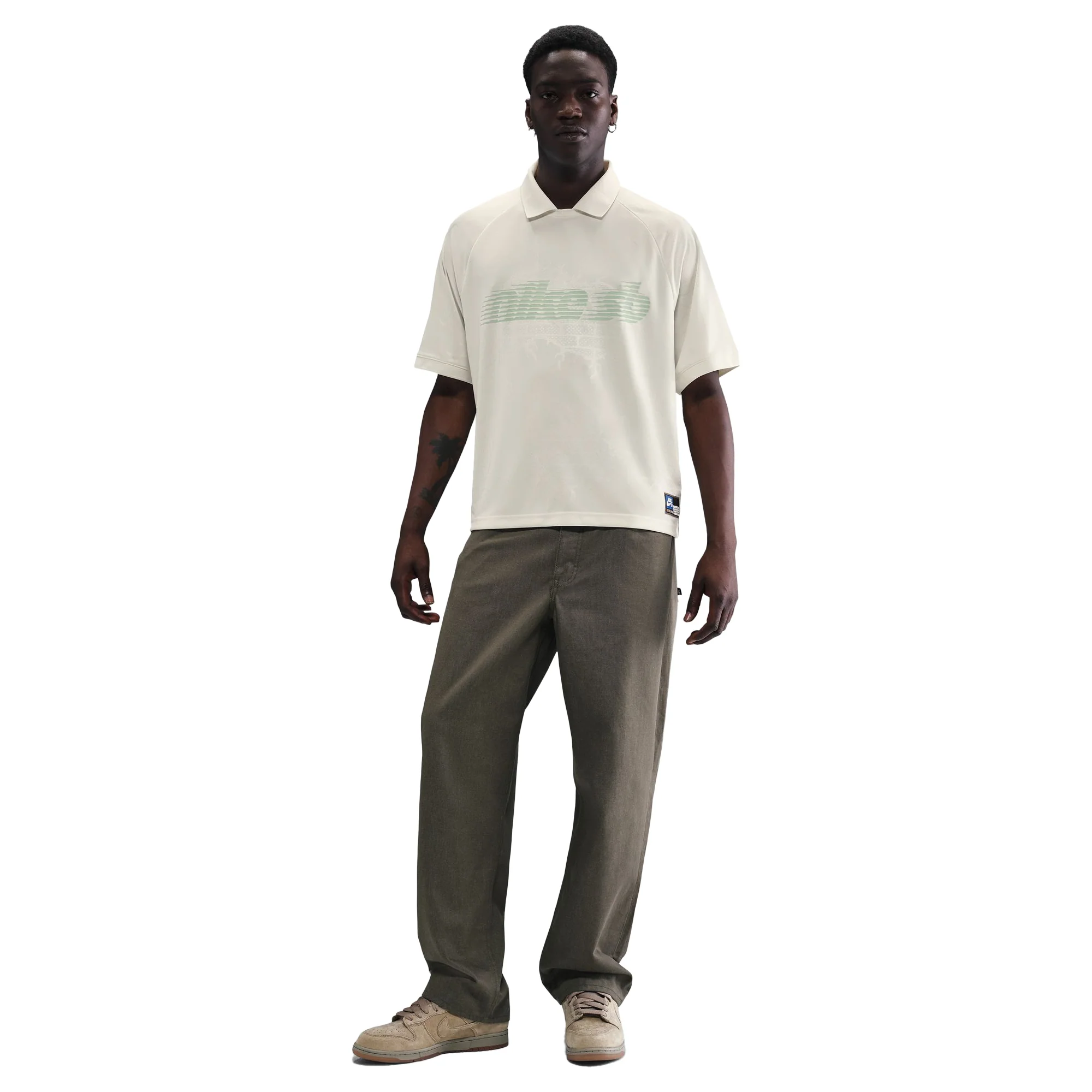 Nike SB Dri-FIT Jacquard Skate Jersey - White - Image 3