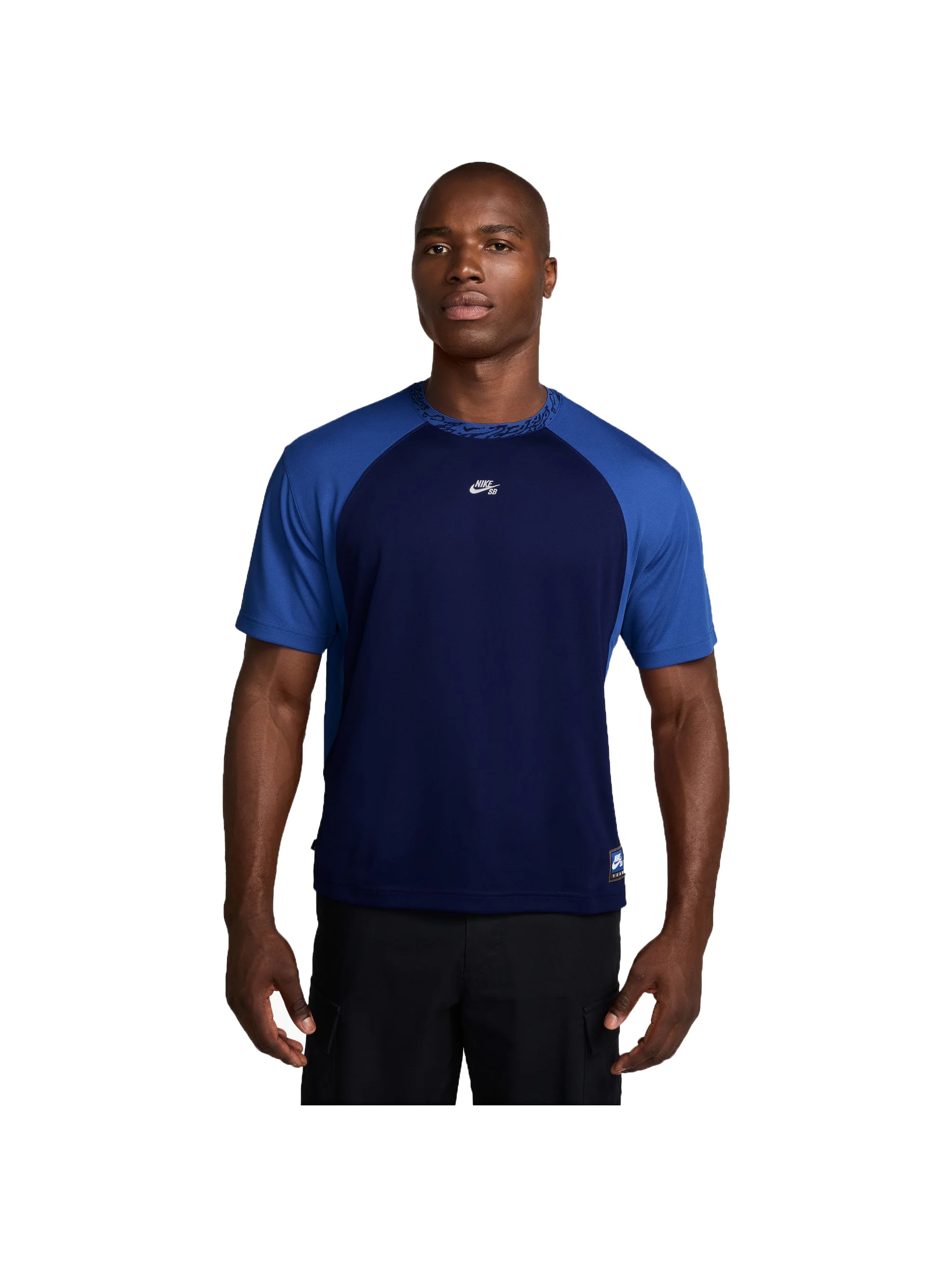 Nike SB Dri-FIT Knit Skate Jersey - Blue Void / White