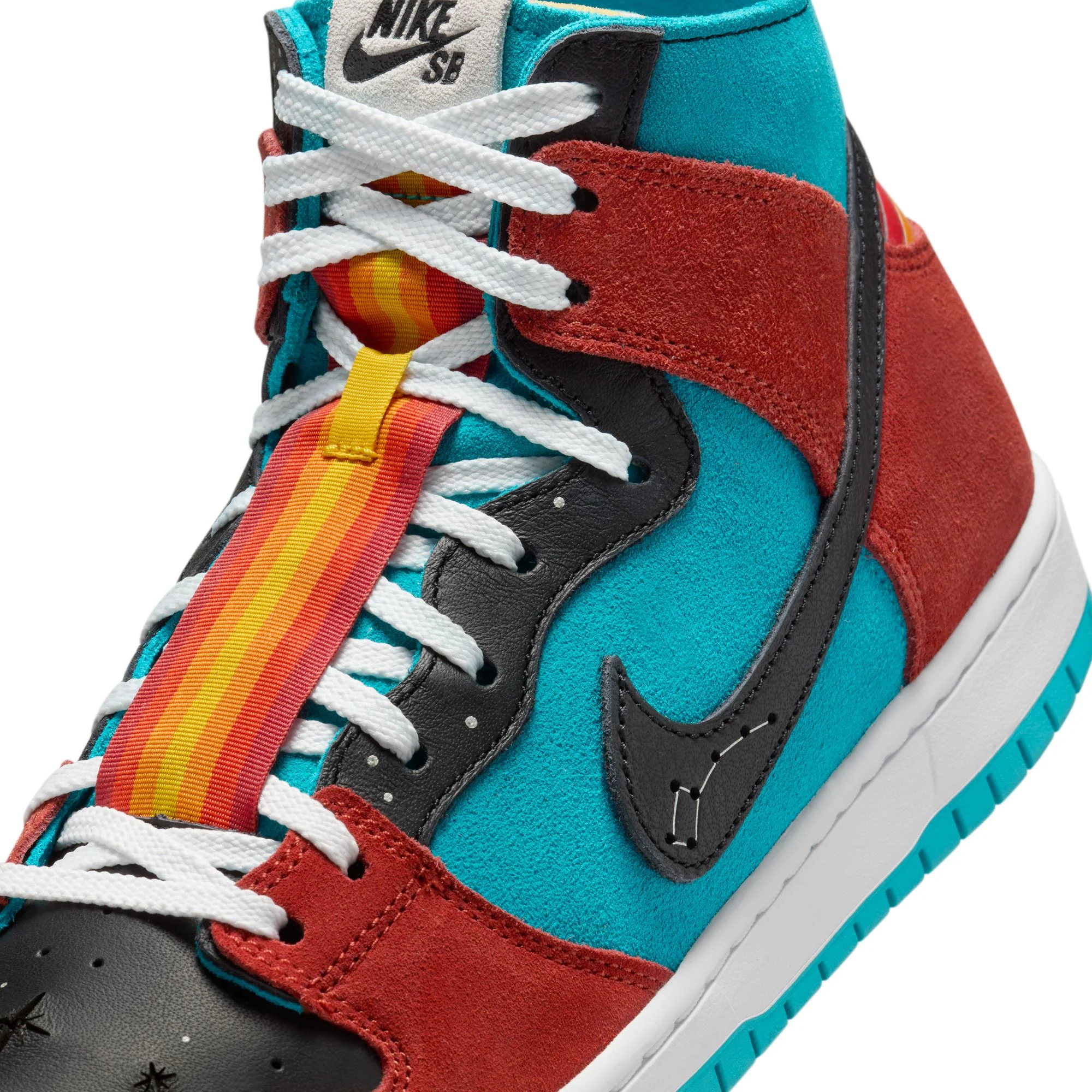 Nike SB Dunk High Decon - Turquoise Blue / Black / Rugged Orange - Image 7
