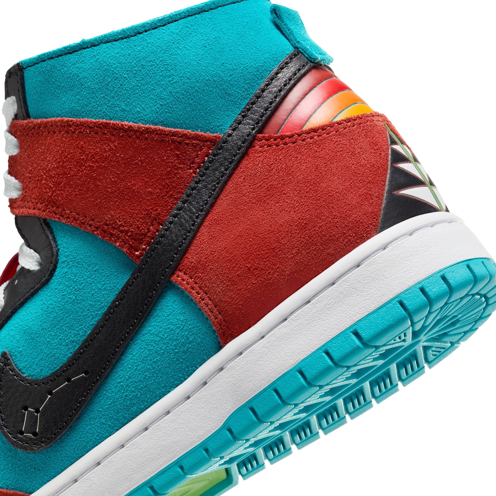 Nike SB Dunk High Decon - Turquoise Blue / Black / Rugged Orange - Image 8
