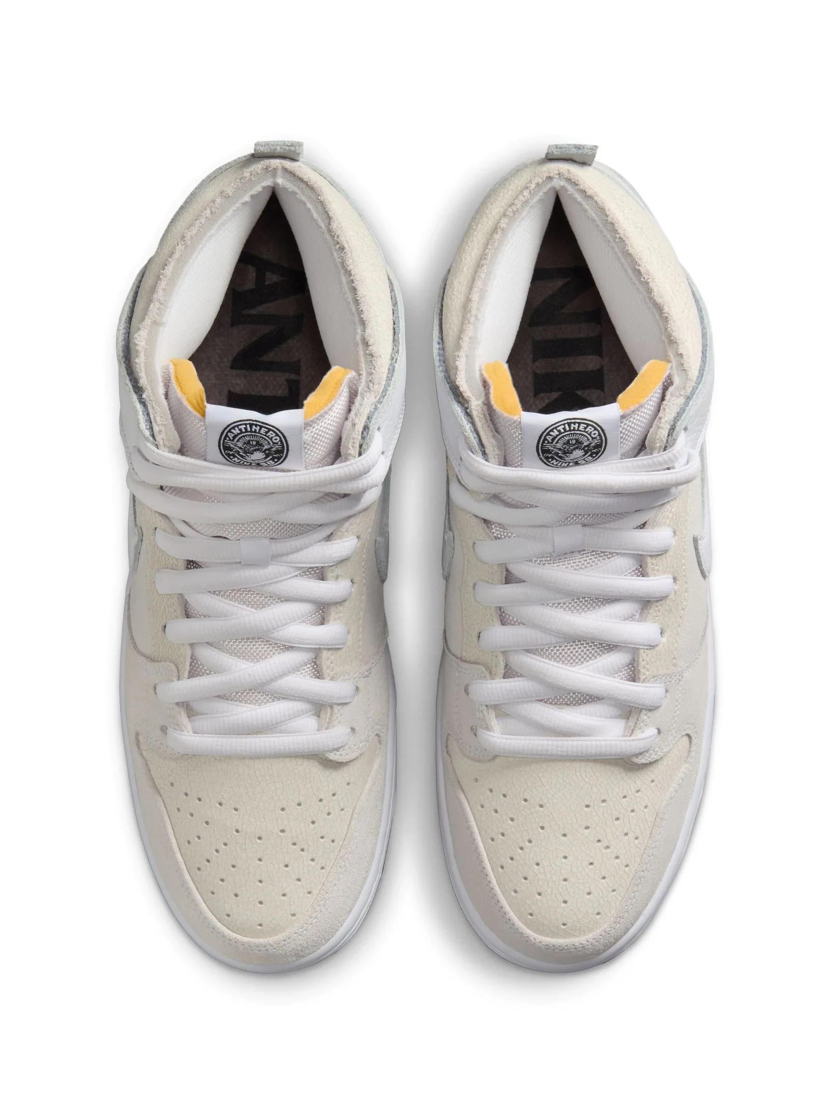 Nike SB Dunk High x Anti Hero - White / White / Black - Image 3