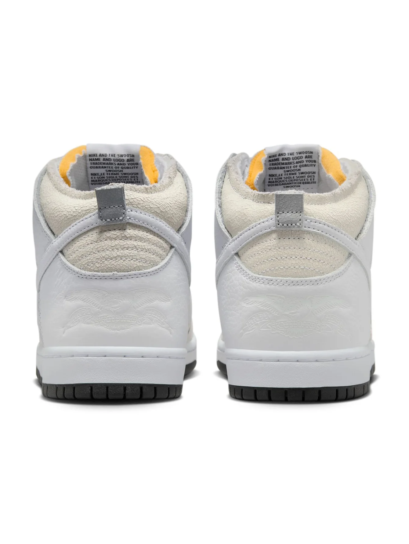Nike SB Dunk High x Anti Hero - White / White / Black - Image 4