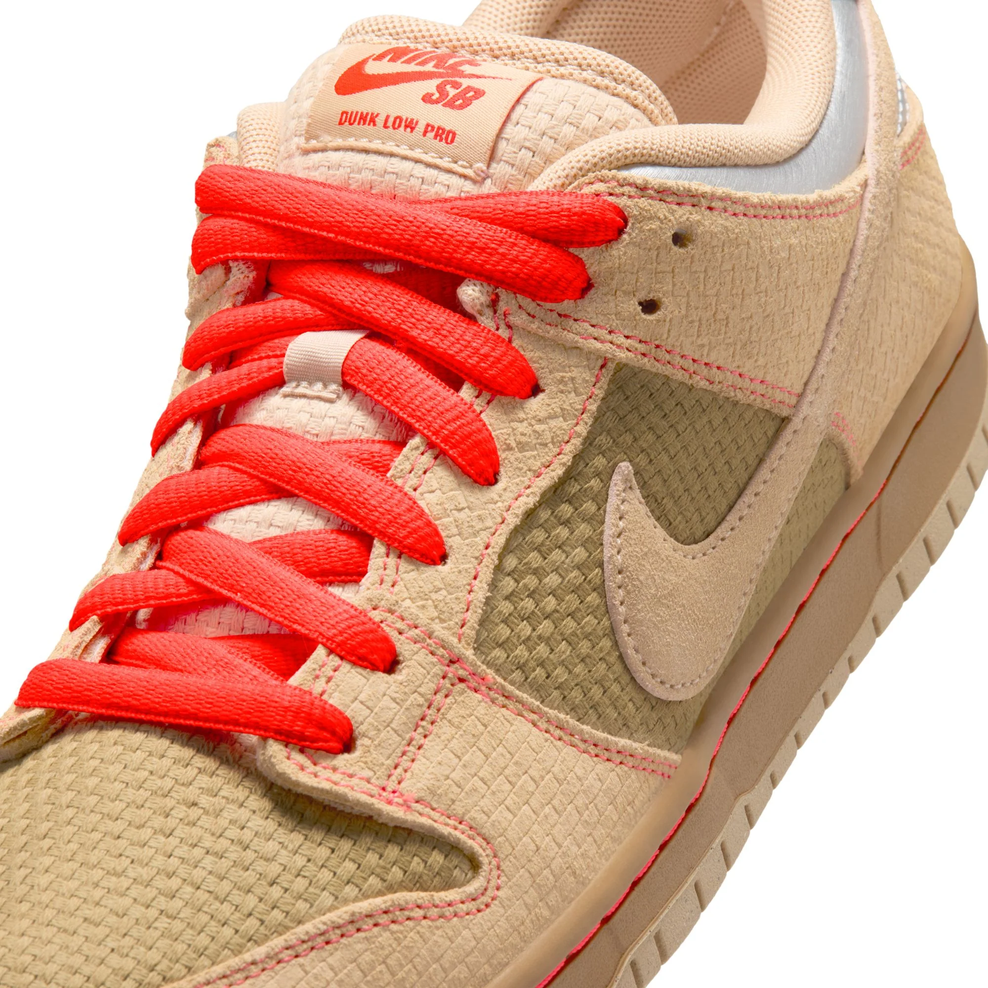 Nike SB Dunk Low Pro Som Tum Thai Food - Canvas / Vachetta Tan-Parachute Beige - Image 6