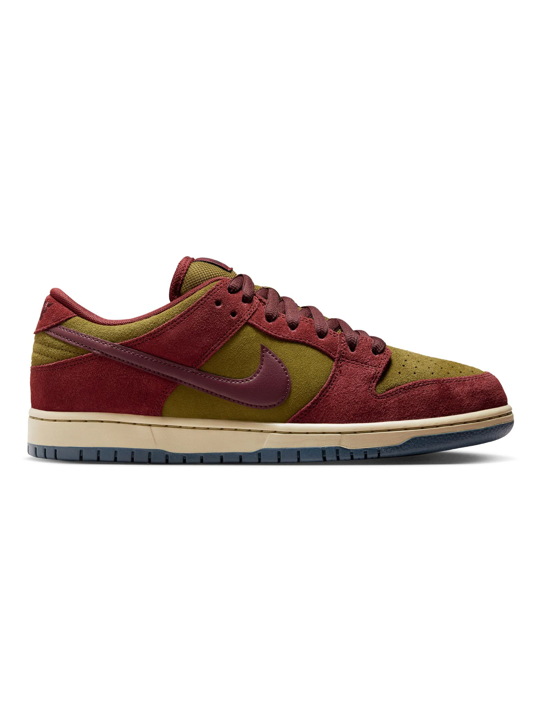 Nike SB Dunk Low Pro - Dark Team Red / Burgundy Crush / Olive