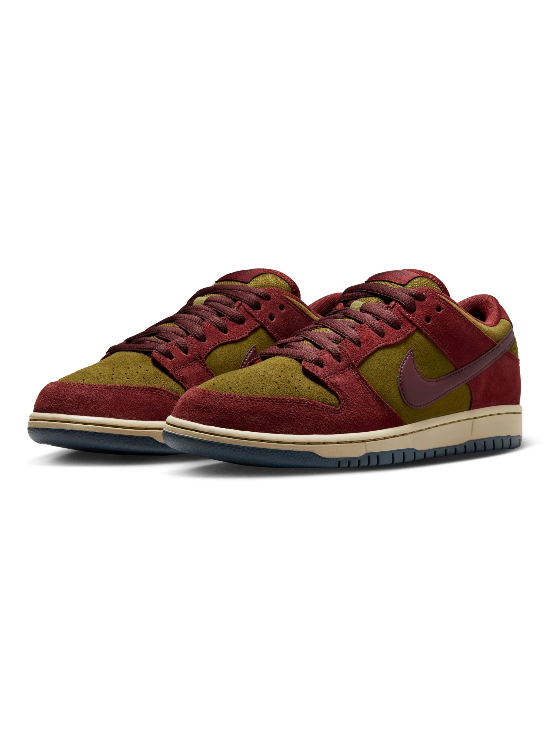 Nike SB Dunk Low Pro - Dark Team Red / Burgundy Crush / Olive - Image 2