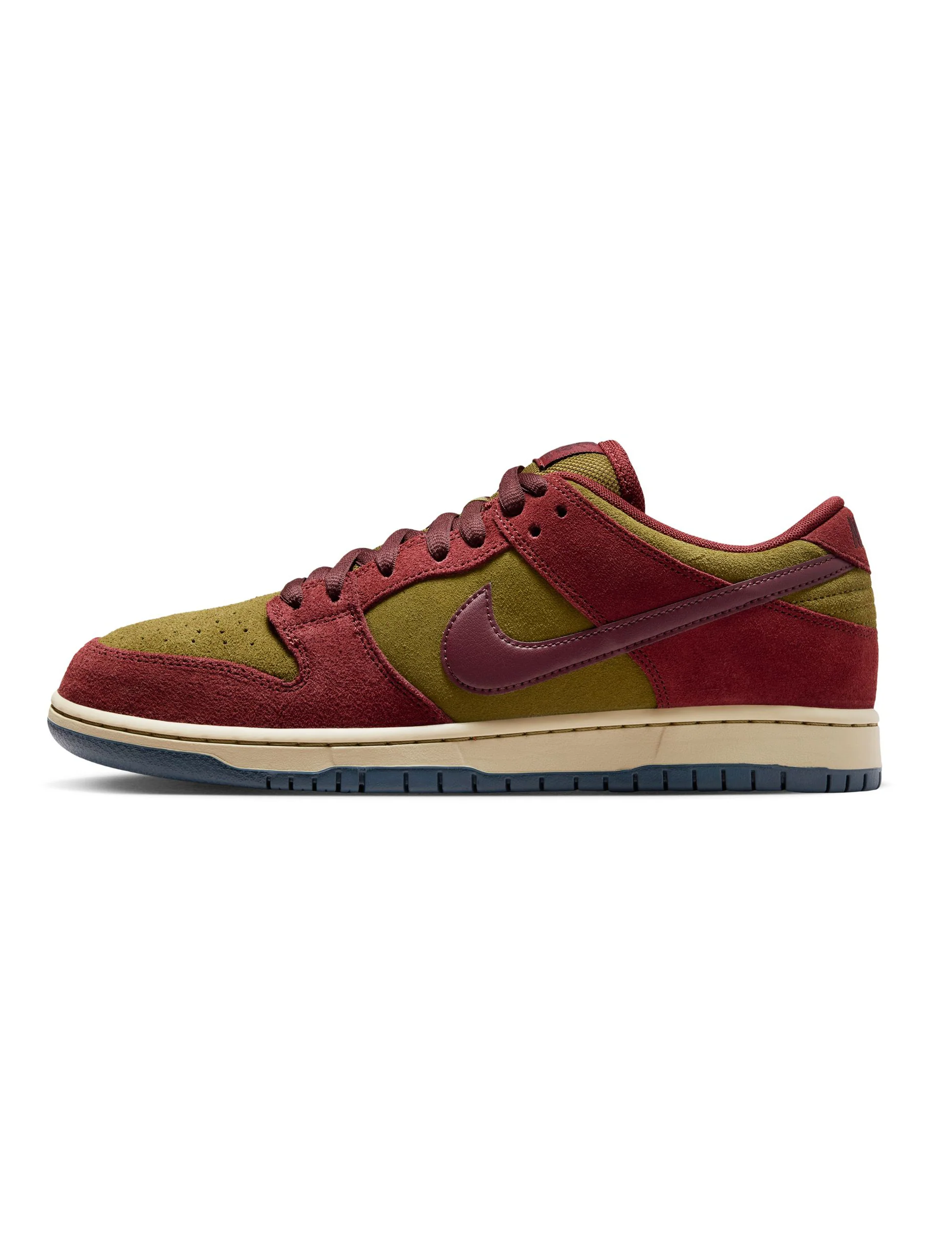 Nike SB Dunk Low Pro - Dark Team Red / Burgundy Crush / Olive - Image 3