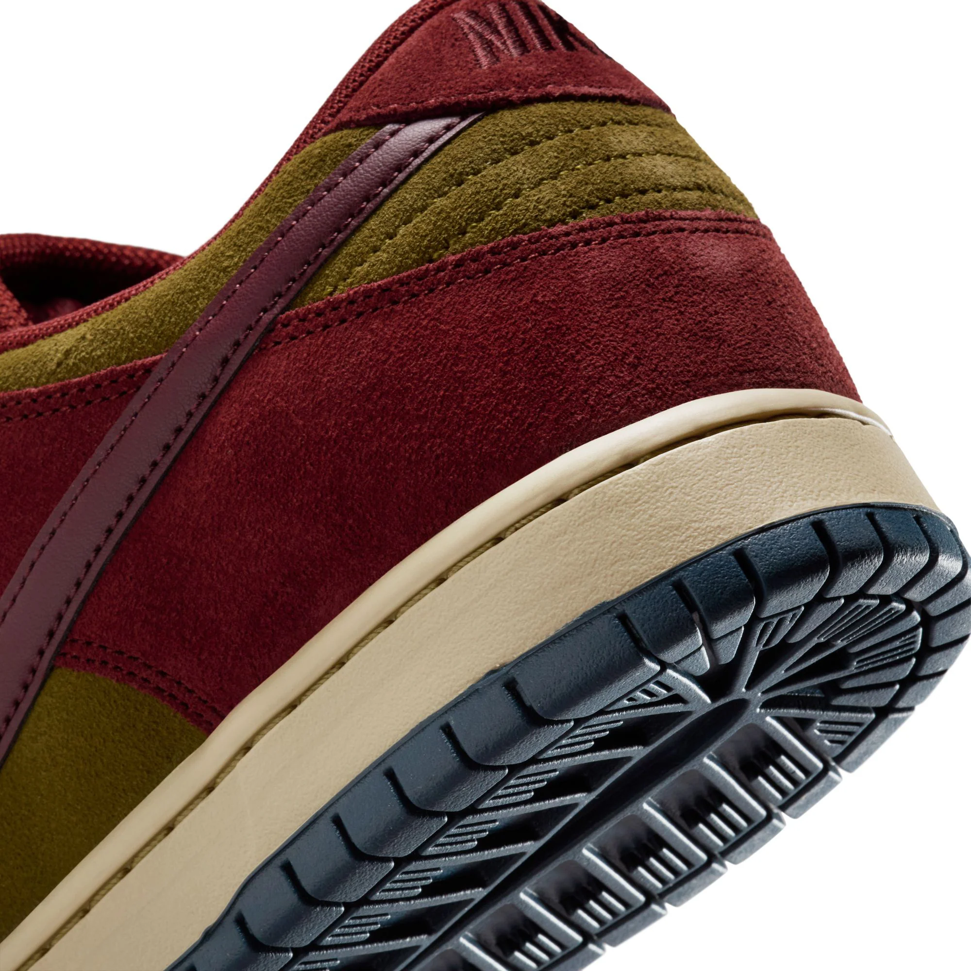 Nike SB Dunk Low Pro - Dark Team Red / Burgundy Crush / Olive - Image 8