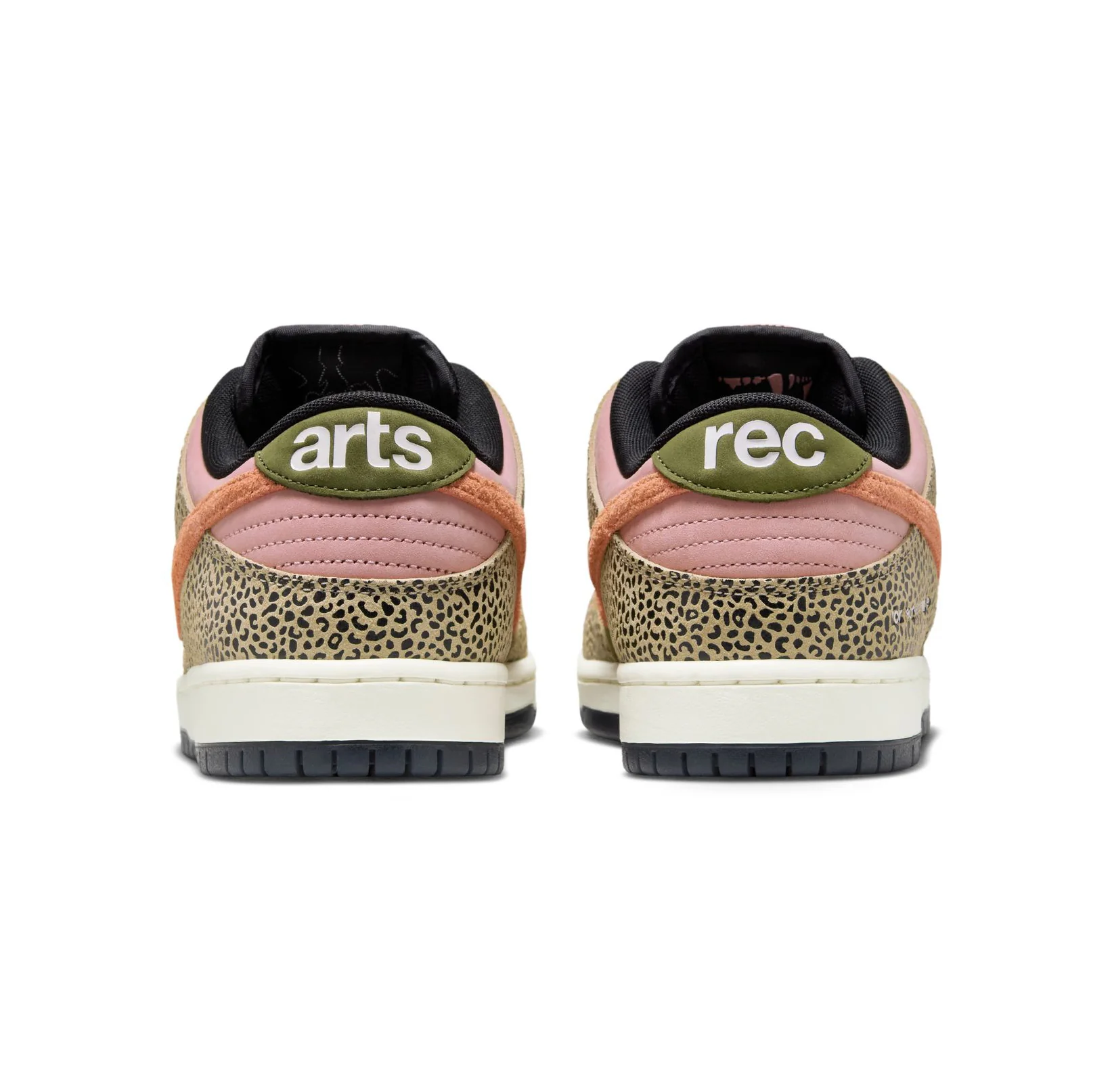 Nike SB Dunk Low Pro - Khaki / Amber Brown - Rough Green - Rust Pink - Image 4