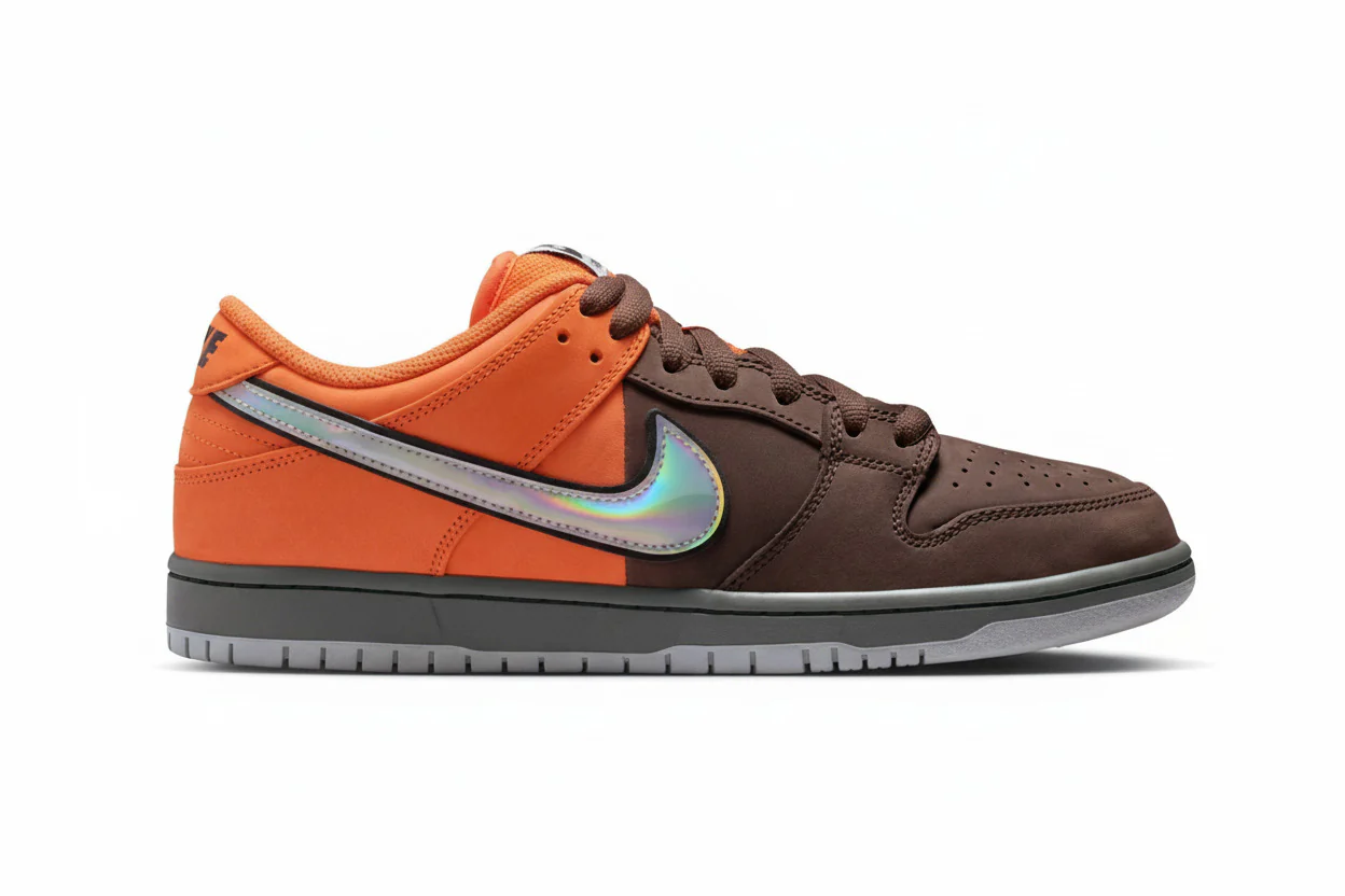 Nike SB Dunk Low Pro "Muni Fast Pass" - Safety Orange / Baroque Brown
