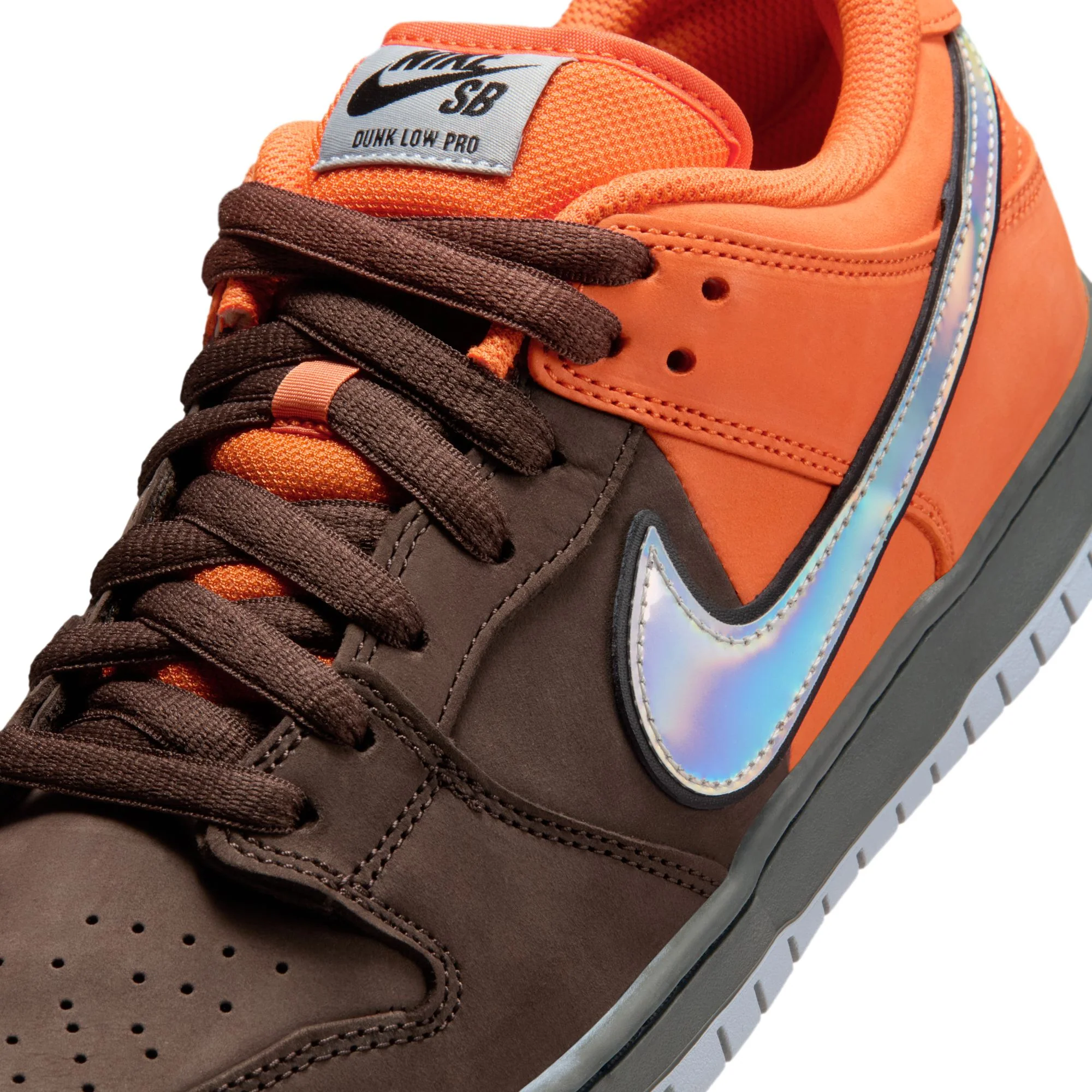 Nike SB Dunk Low Pro "Muni Fast Pass" - Safety Orange / Baroque Brown - Image 6