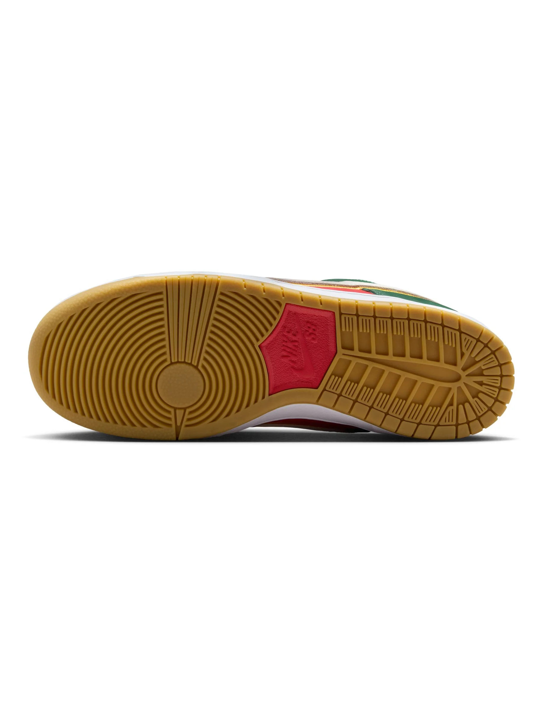 Nike SB Dunk Low Pro Premium - Fir / White / University Gold - Image 5
