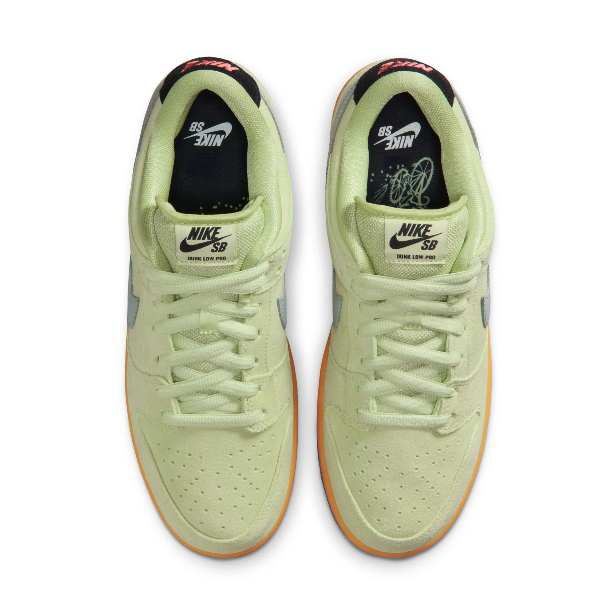 Nike SB Dunk Low Pro Premium - Verdugo Mountain Lt Liquid Lime / Wolf Grey-Black - Image 3