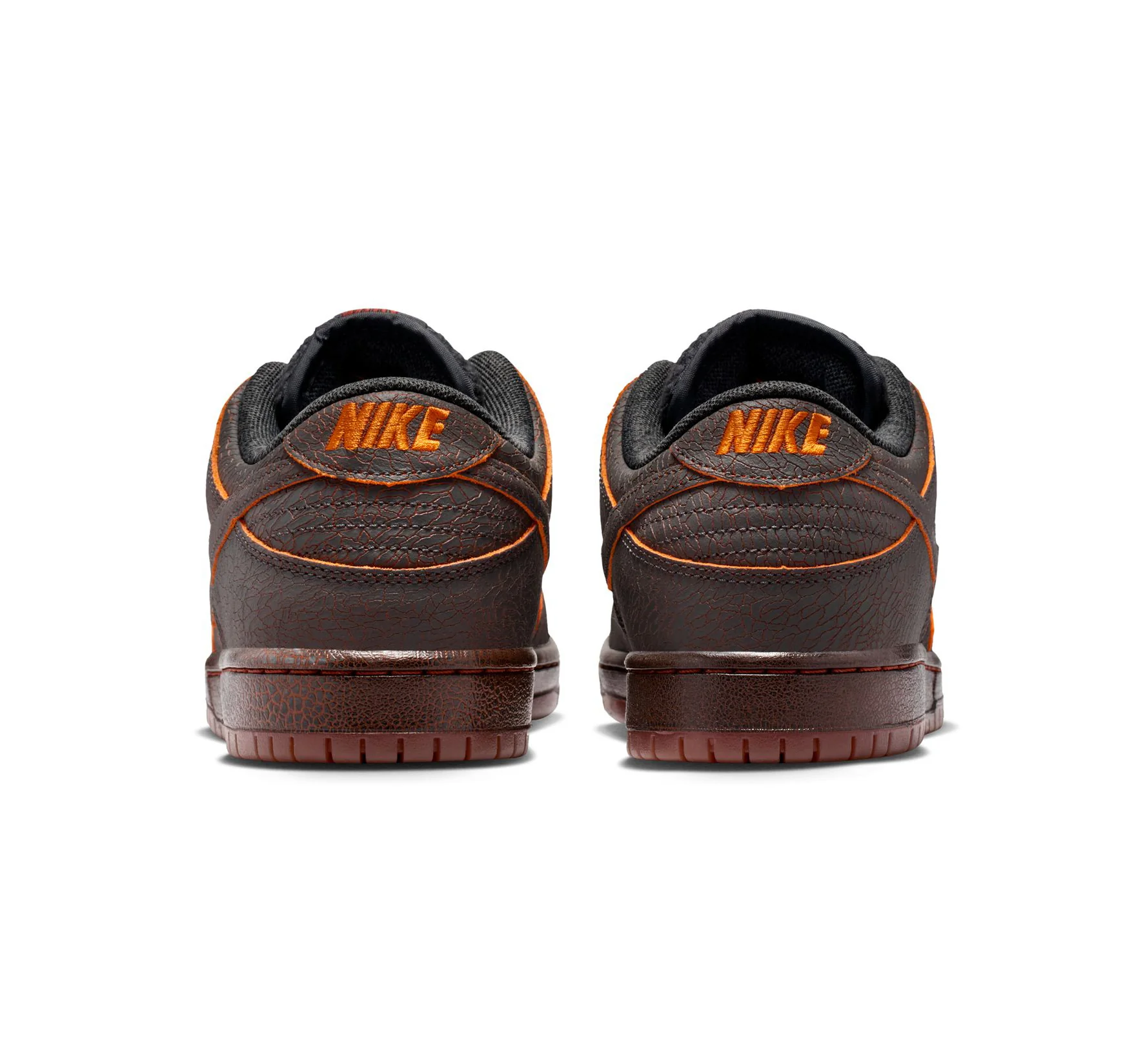 Nike SB Dunk Low Pro Prm "Krampus" - Dk Smoke Grey / Campfire Orange-Black - Image 4
