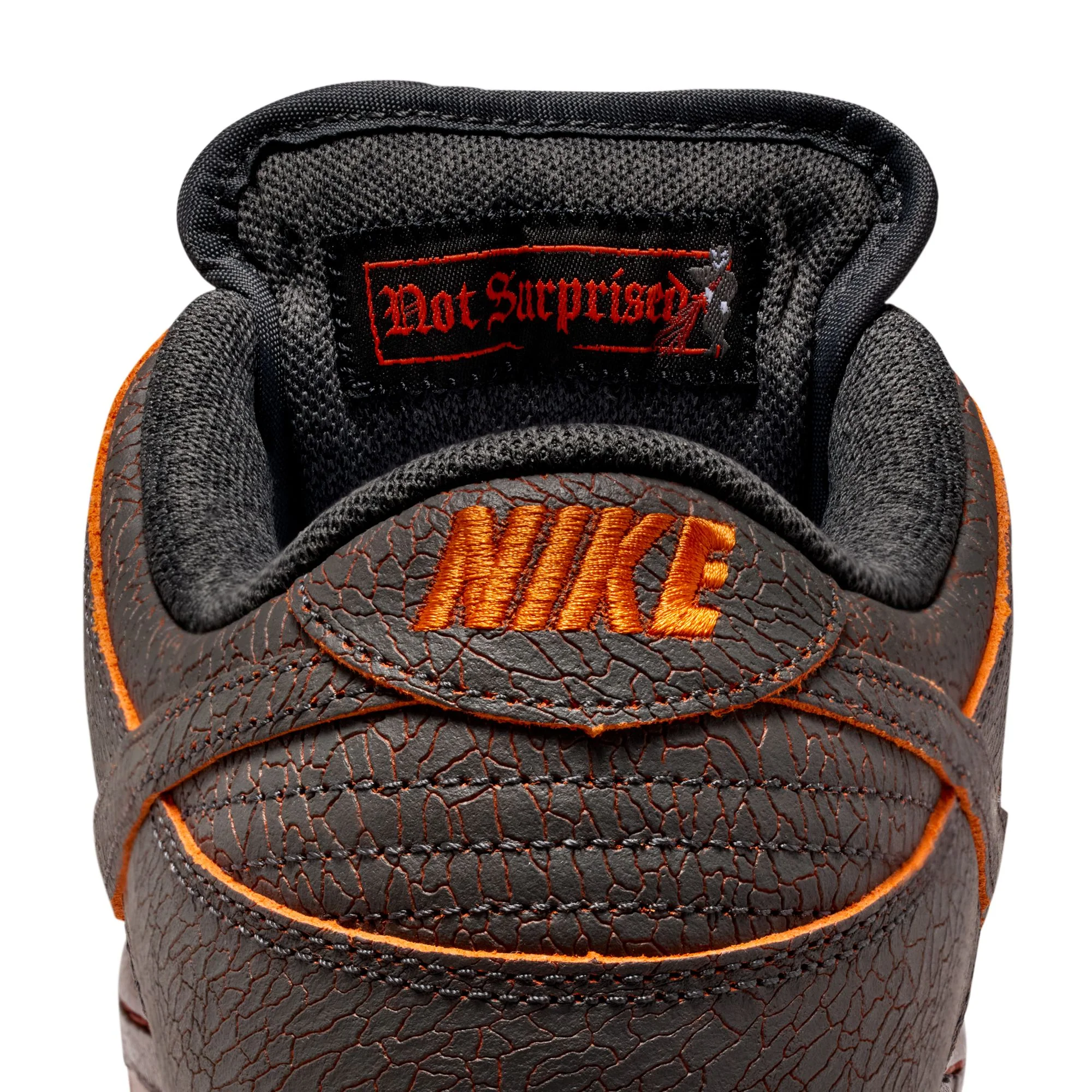 Nike SB Dunk Low Pro Prm "Krampus" - Dk Smoke Grey / Campfire Orange-Black - Image 8