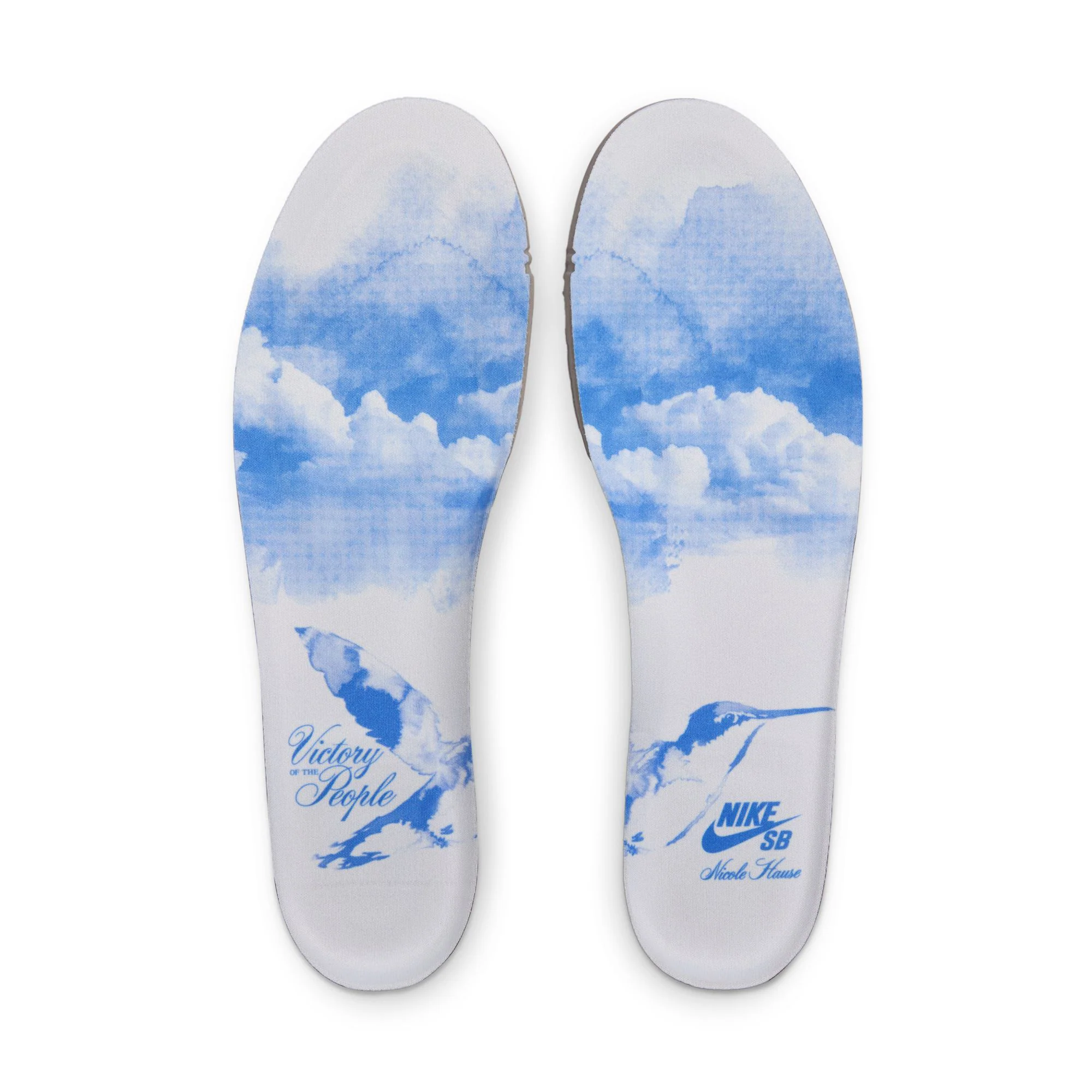 Nike SB Dunk Low Pro - White / University Blue (Nicole Hause) - Image 10