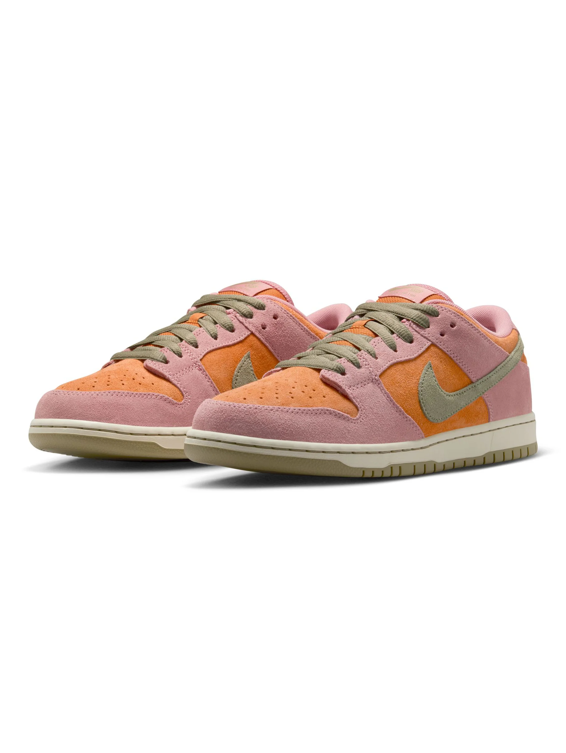 Nike SB Dunk Low Pro - Red Stardust / Neutral Olive / Monarch - Image 2