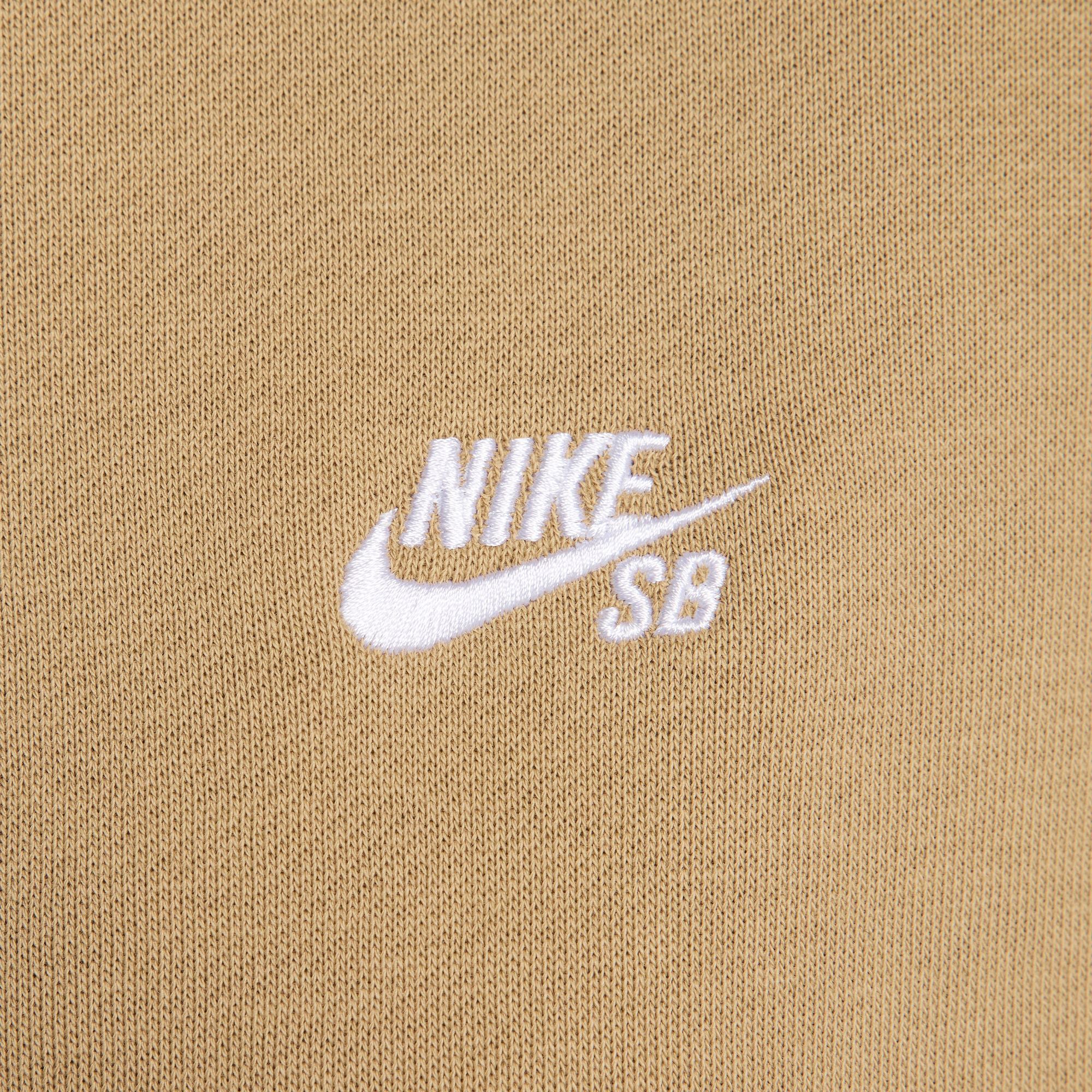 Nike SB Essential Logo PO Hoodie - Parachute Beige / White - Image 3