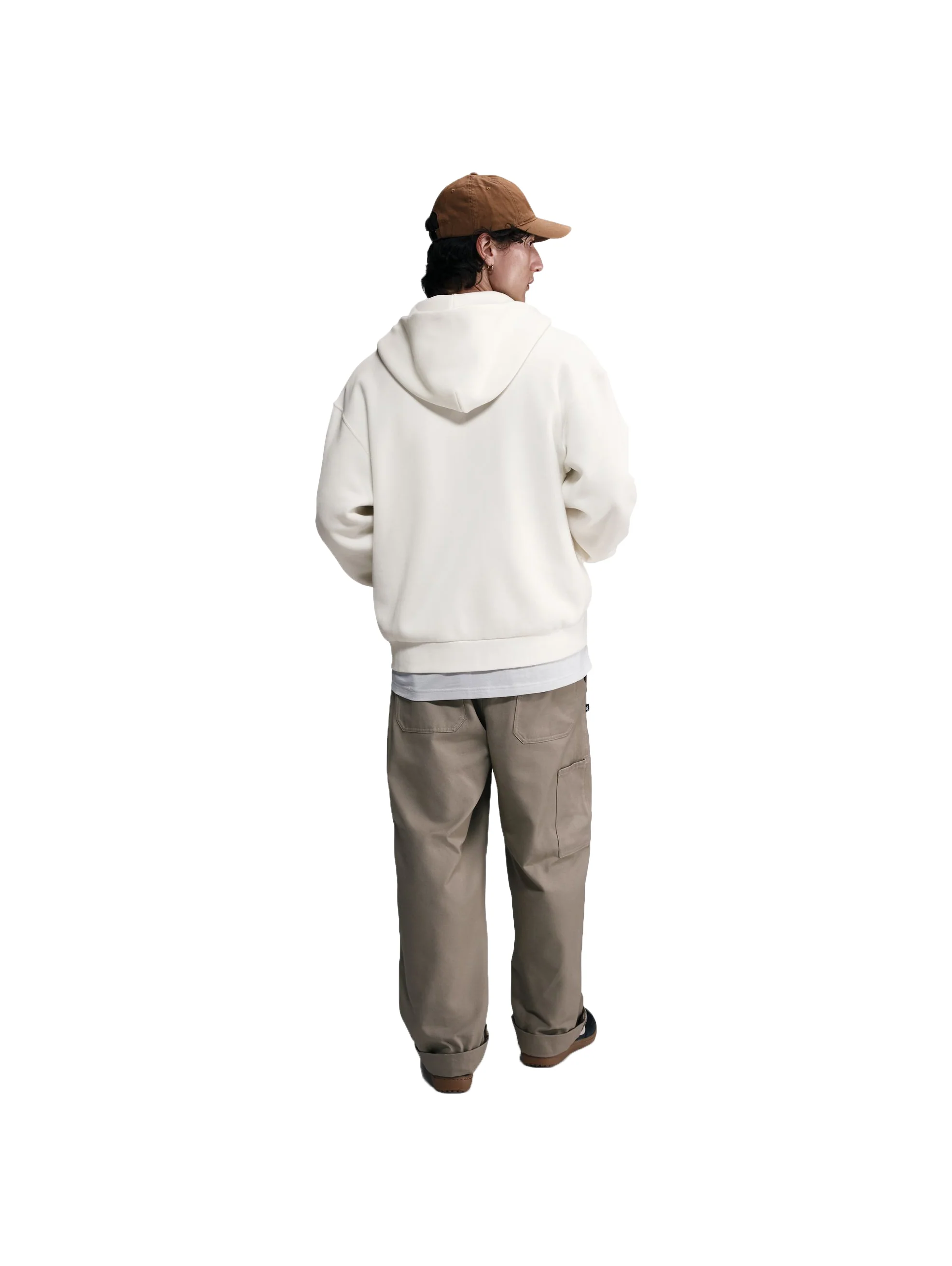 Nike SB Essential Zip Hood - White / Black - Image 4