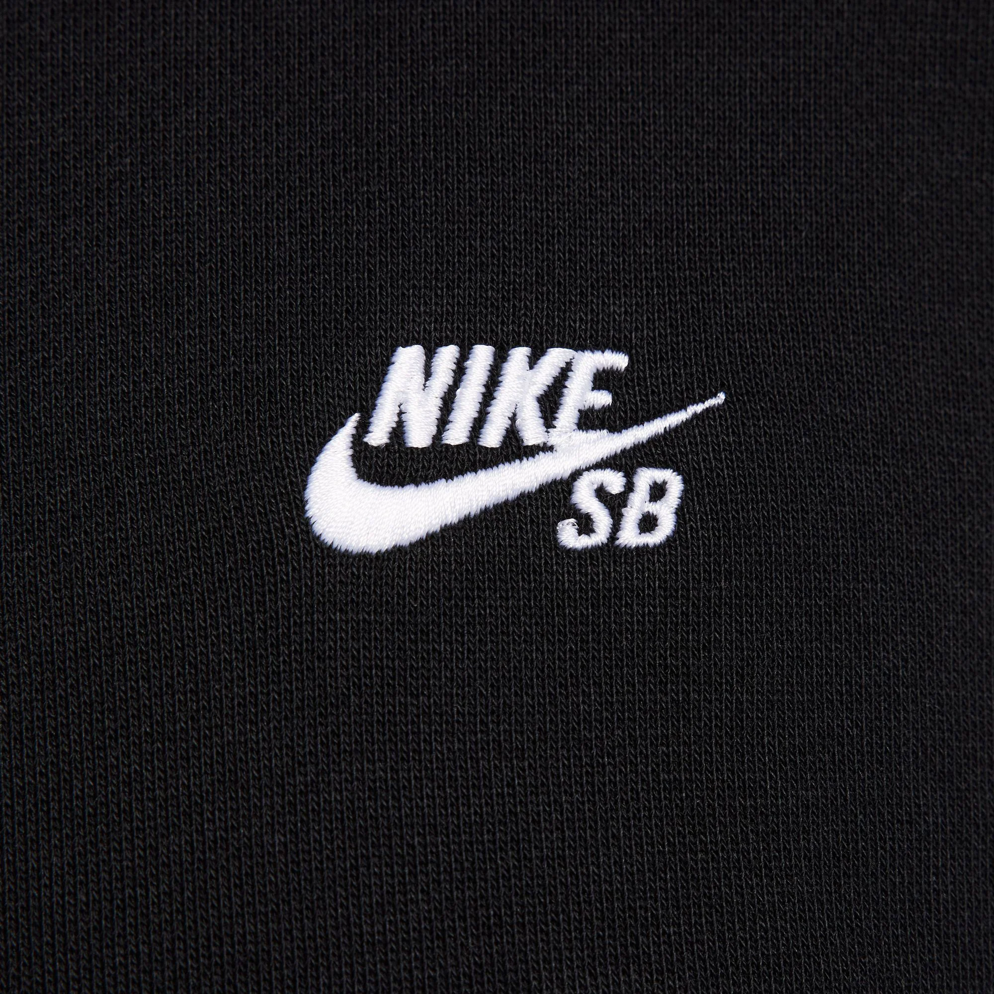 Nike SB Essential Logo PO Hoodie - Black / White - Image 3