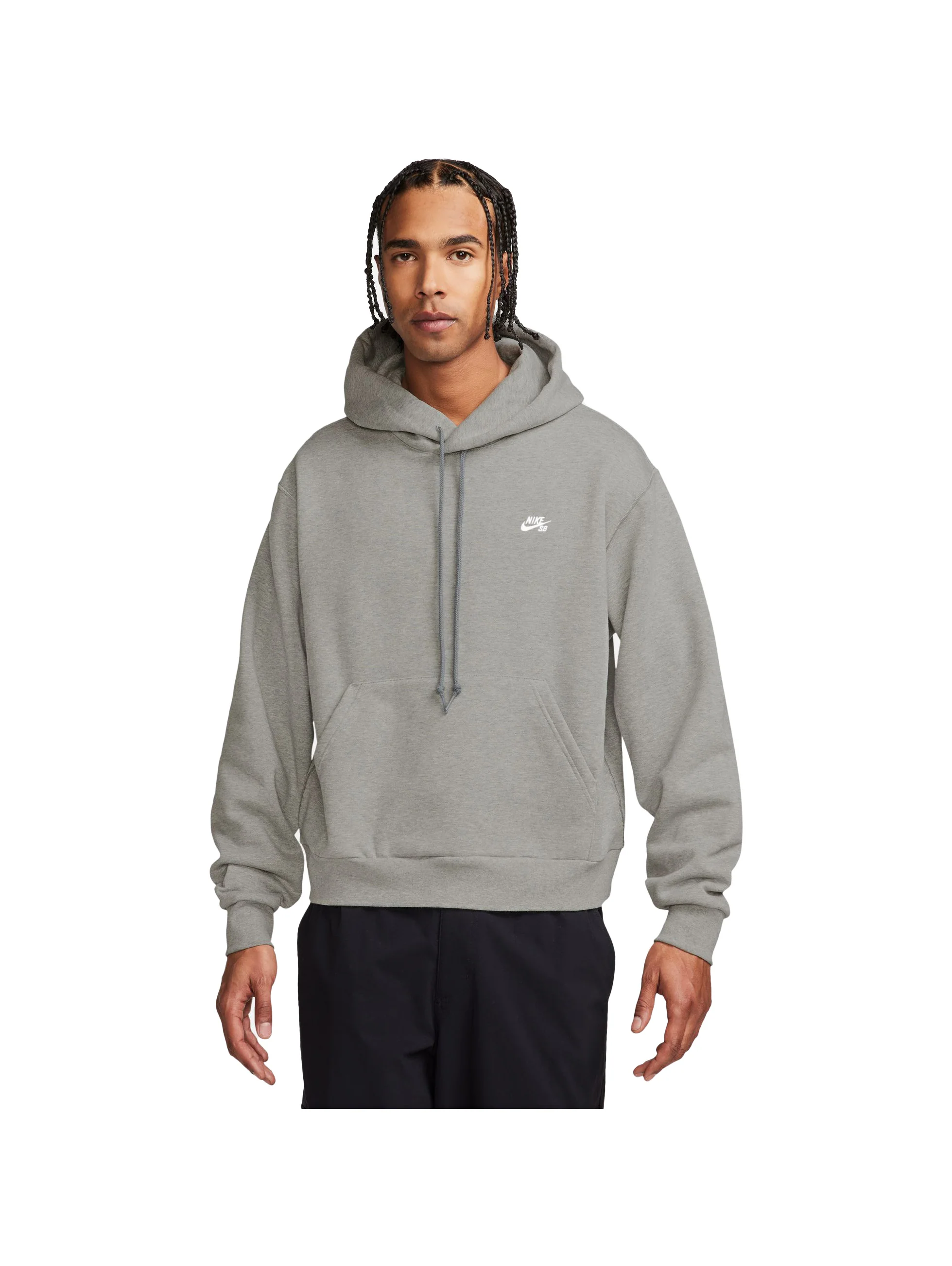 Nike SB Essential Fleece - Dark Grey / Heather / White