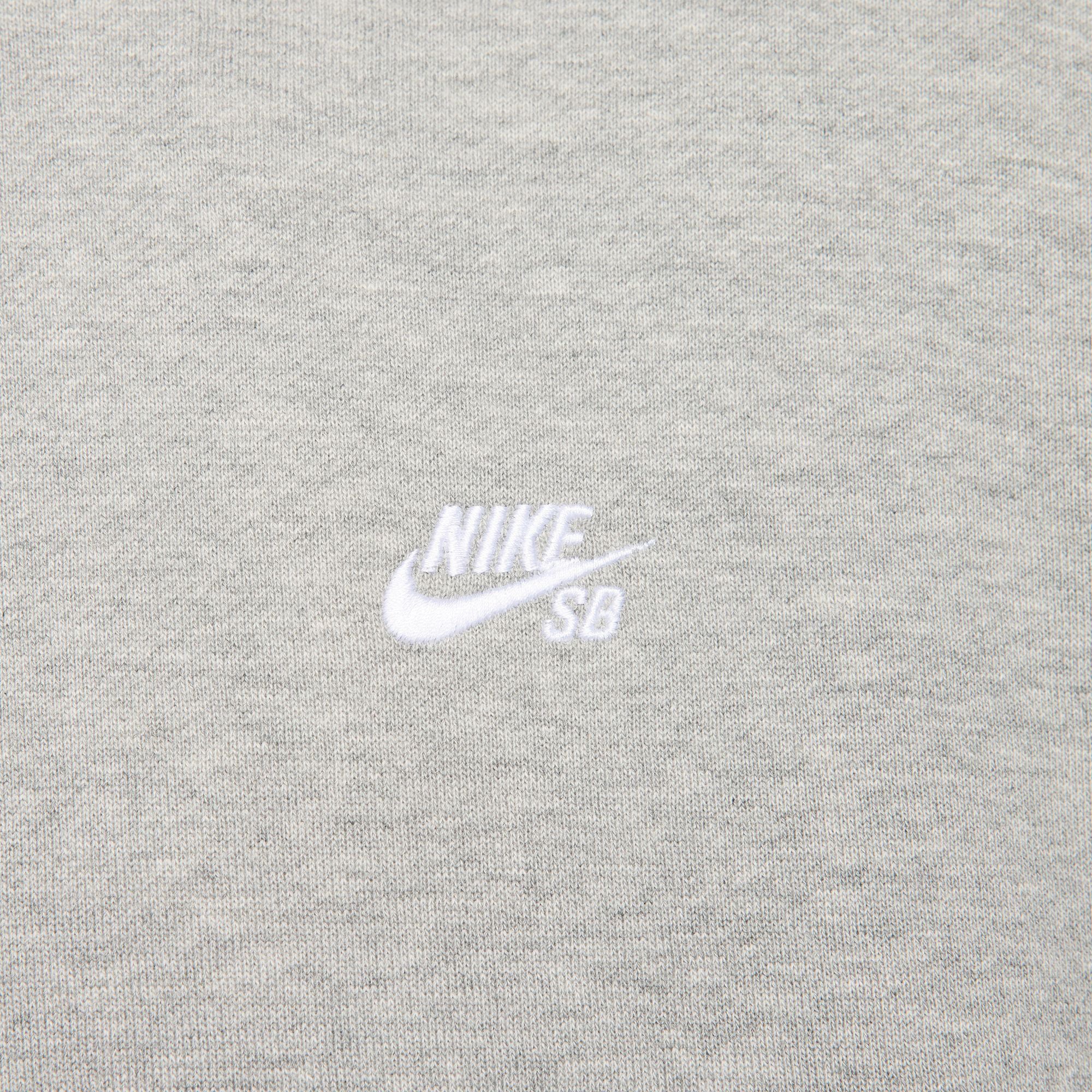 Nike SB Essential Fleece - Dark Grey / Heather / White - Image 3